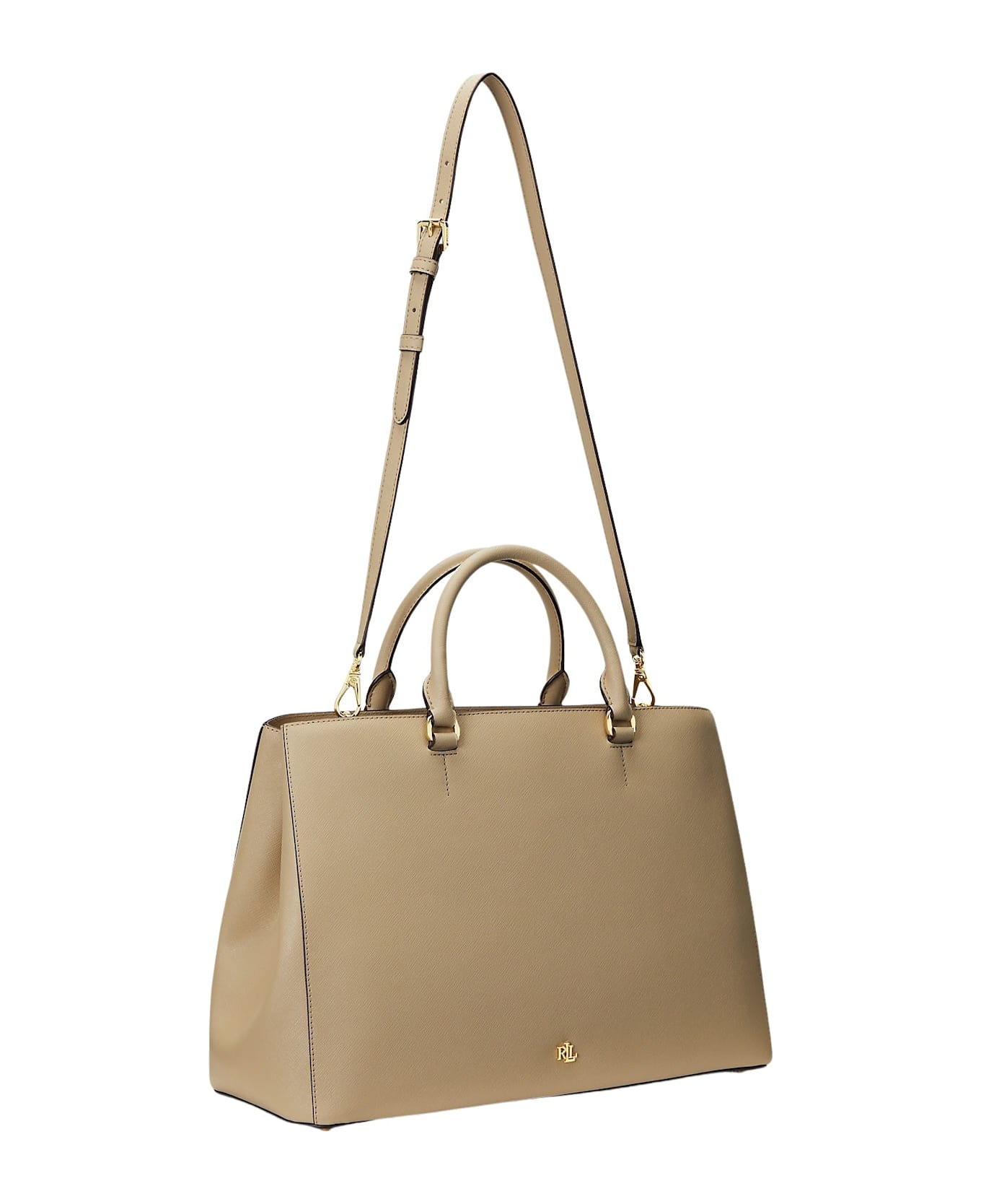 Ralph Lauren Hanna 37 Satchel Large - Birch Tan