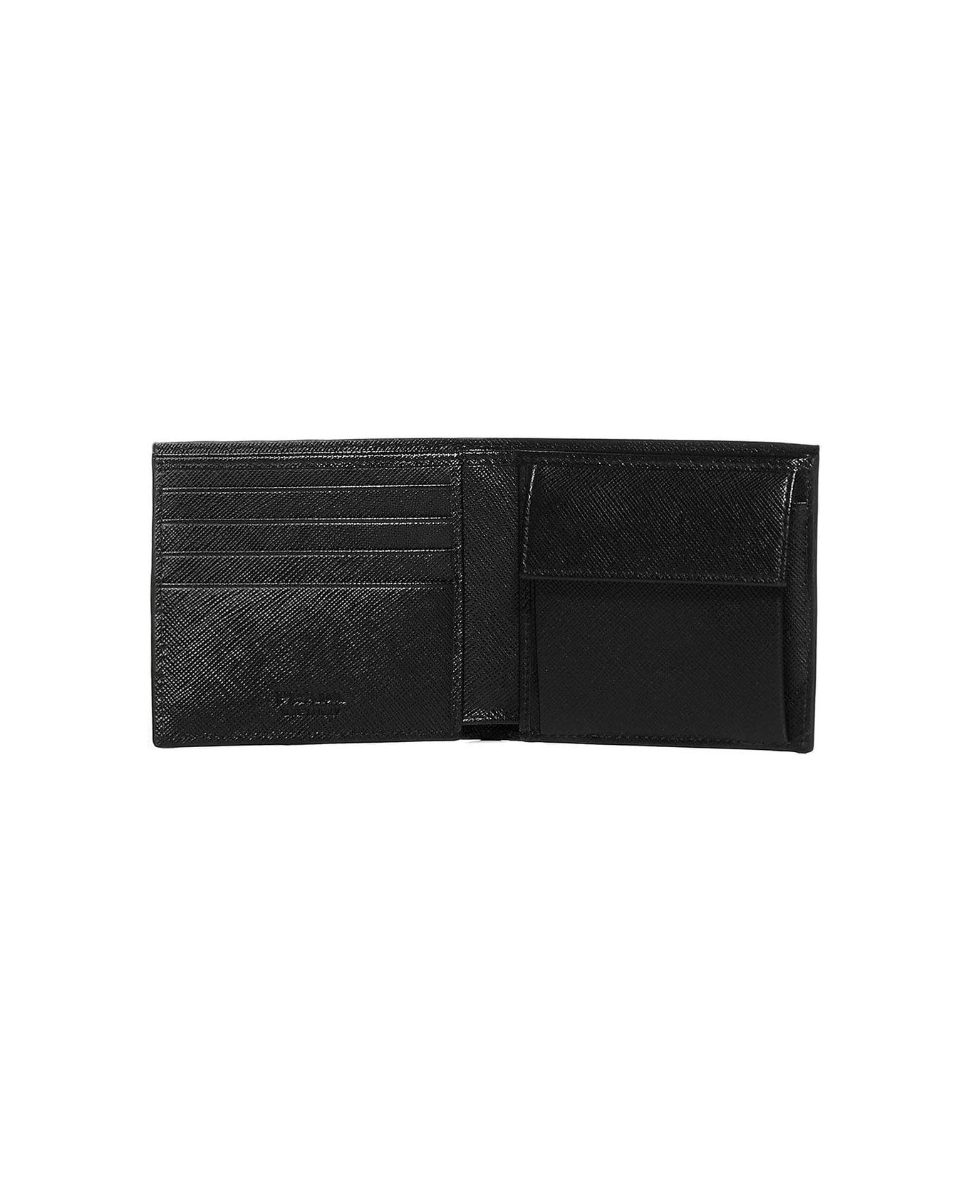 Prada Logo Plaque Bifold Wallet | italist