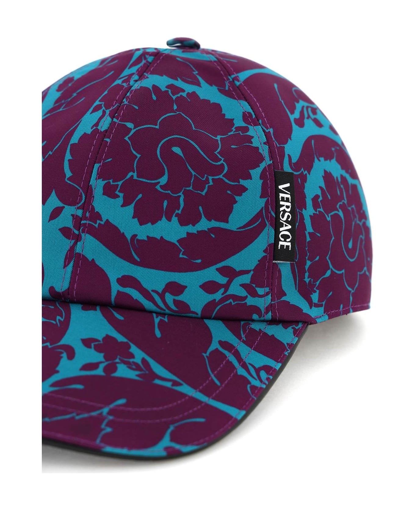 Versace 'barocco Silhoutte' Baseball Cap - TEAL PLUM (Purple)