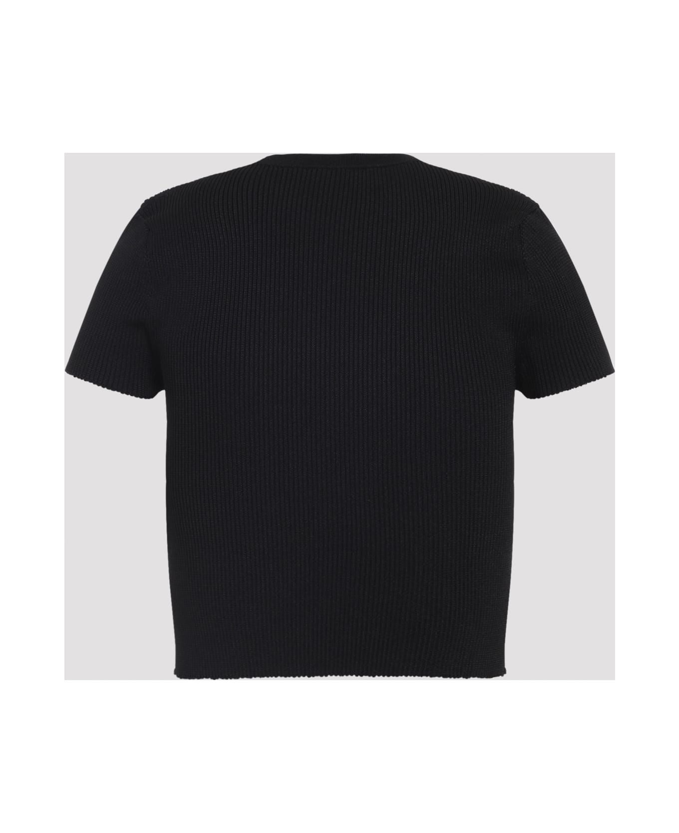 Givenchy Short Sleeves Crop Top - Black