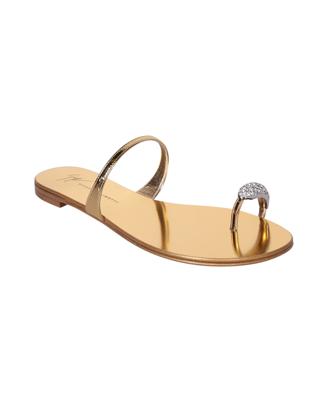 Giuseppe Zanotti Ring Gold Sandals - Metallic サンダル