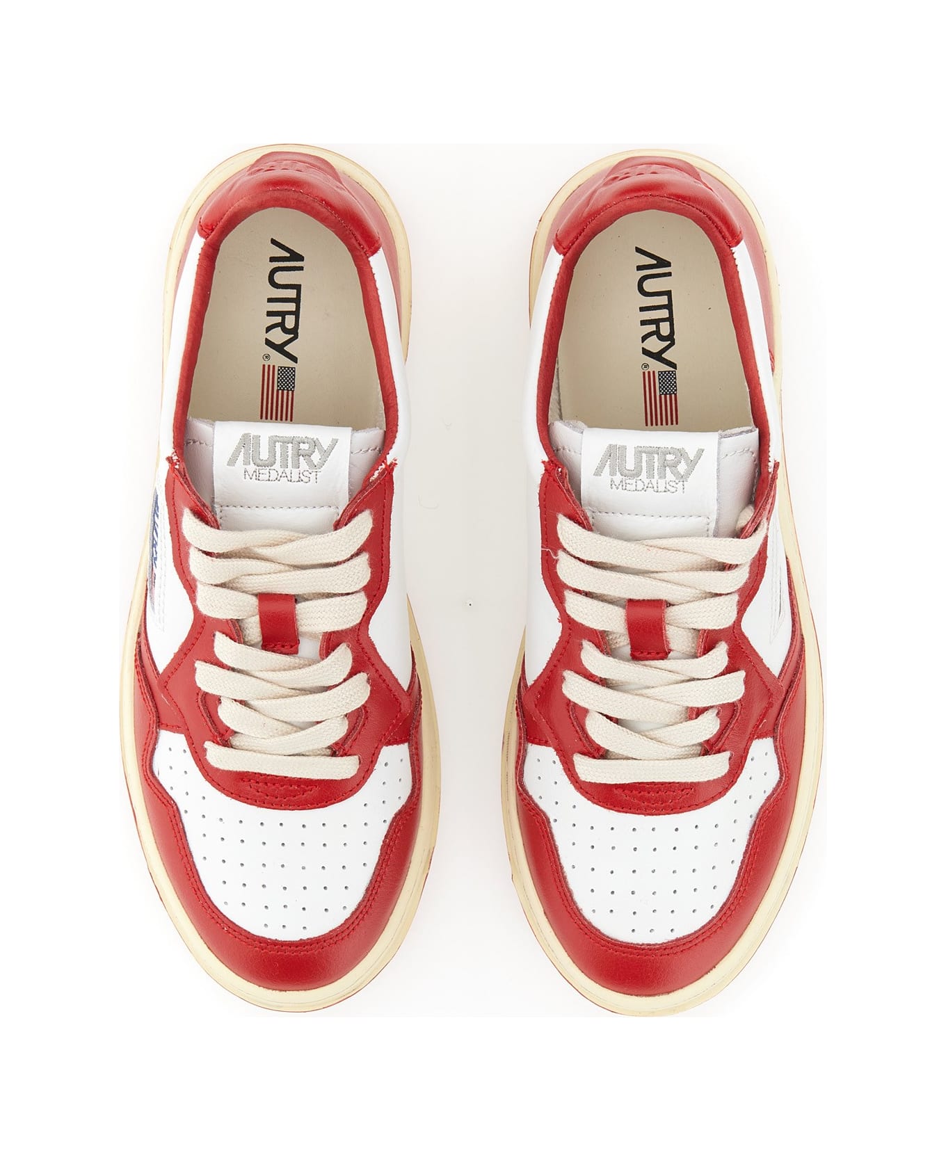 Autry 01 Sneakers In Red Leather - Red