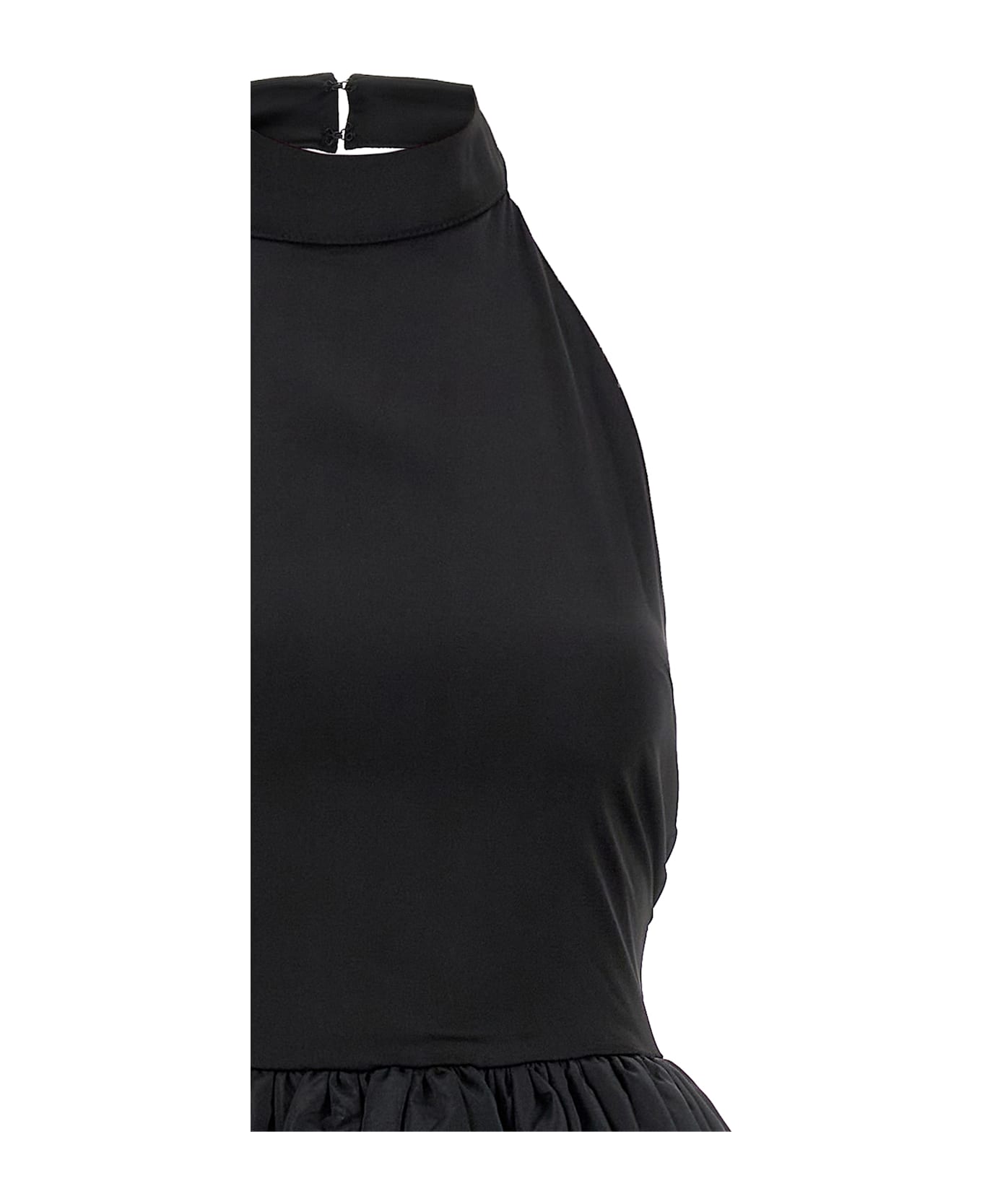 Rotate by Birger Christensen 'satin Taffeta Maxi' Dress - Black  
