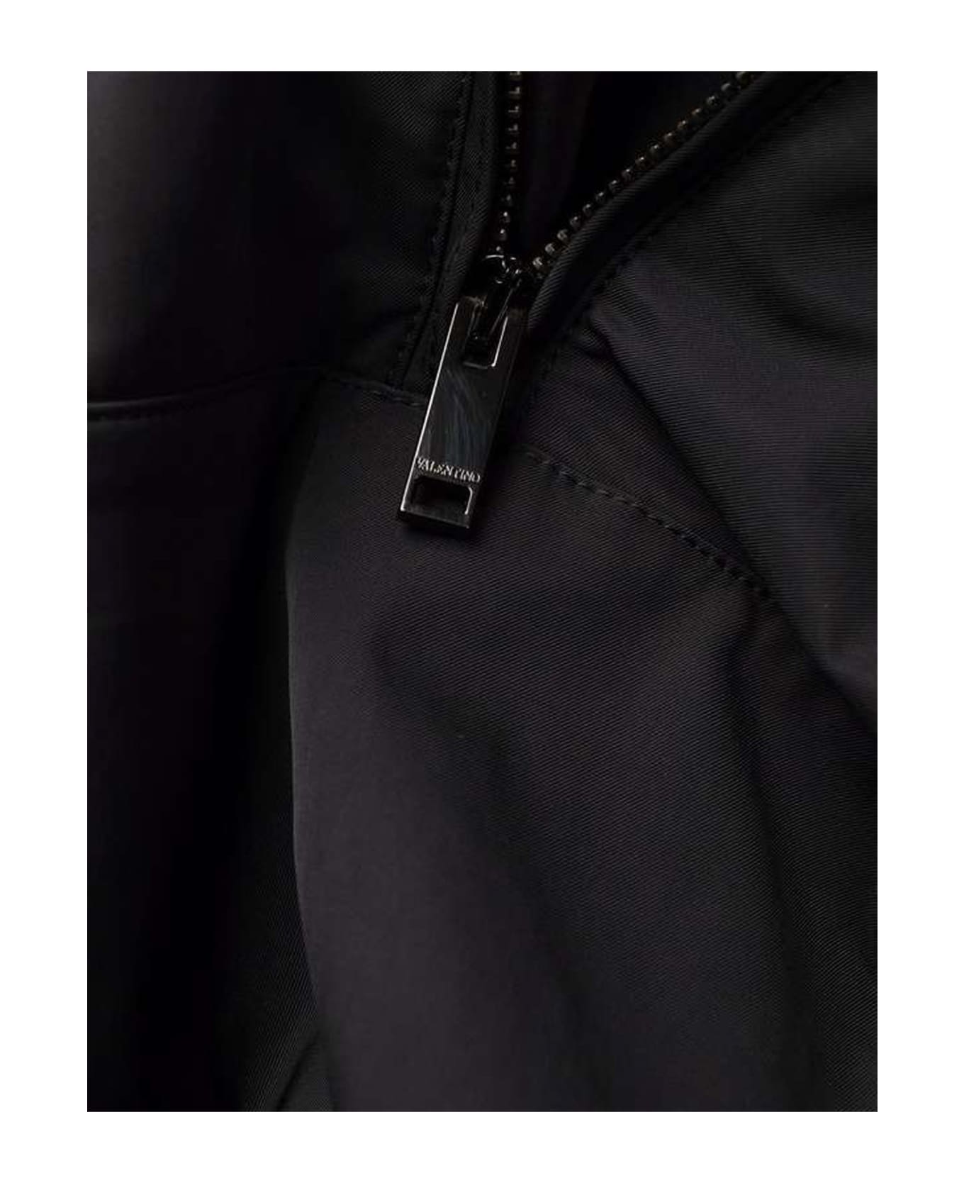 Valentino Logo Field Jacket - Black