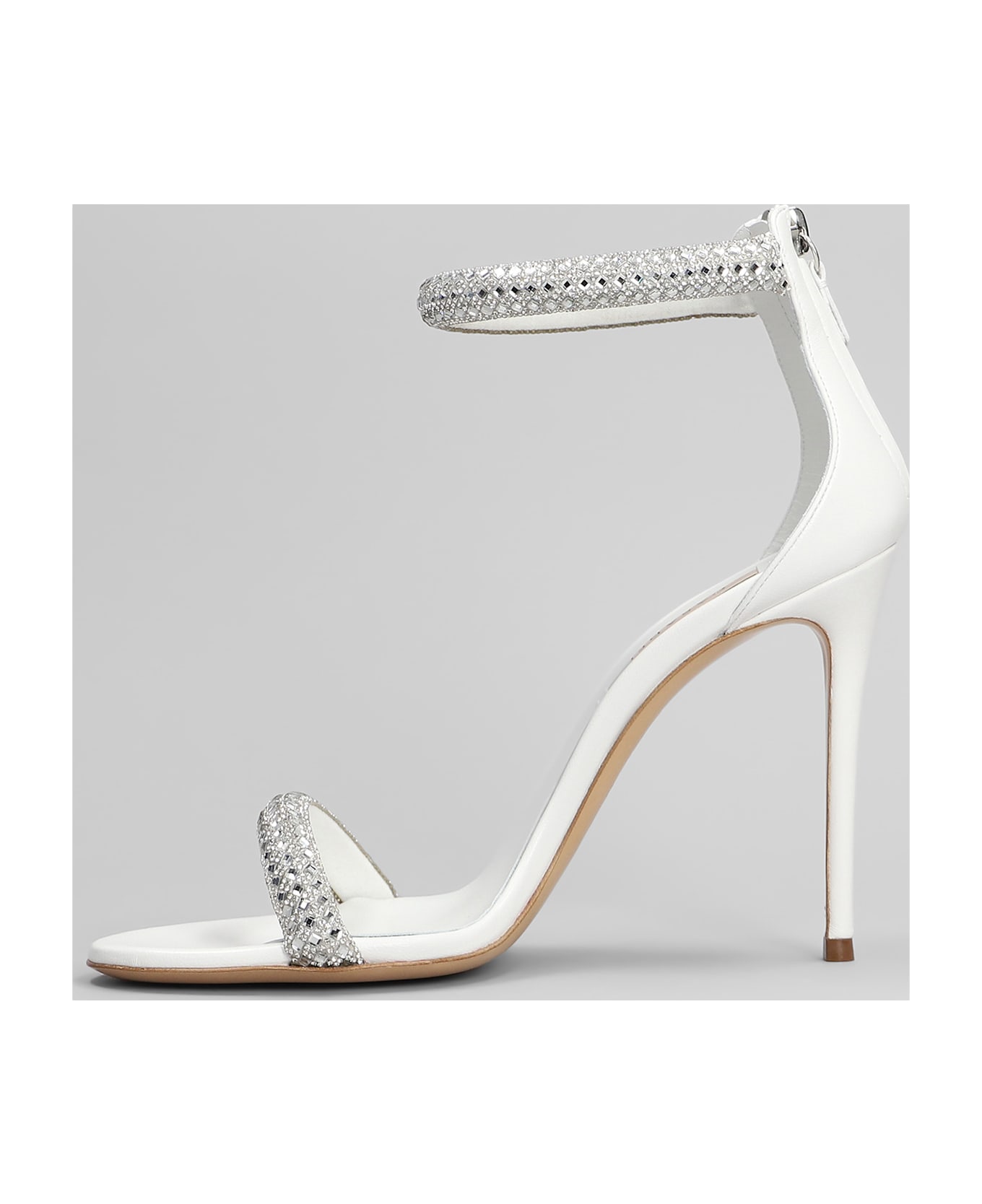 Casadei Julia Stratosphere Sandals In White Leather - white