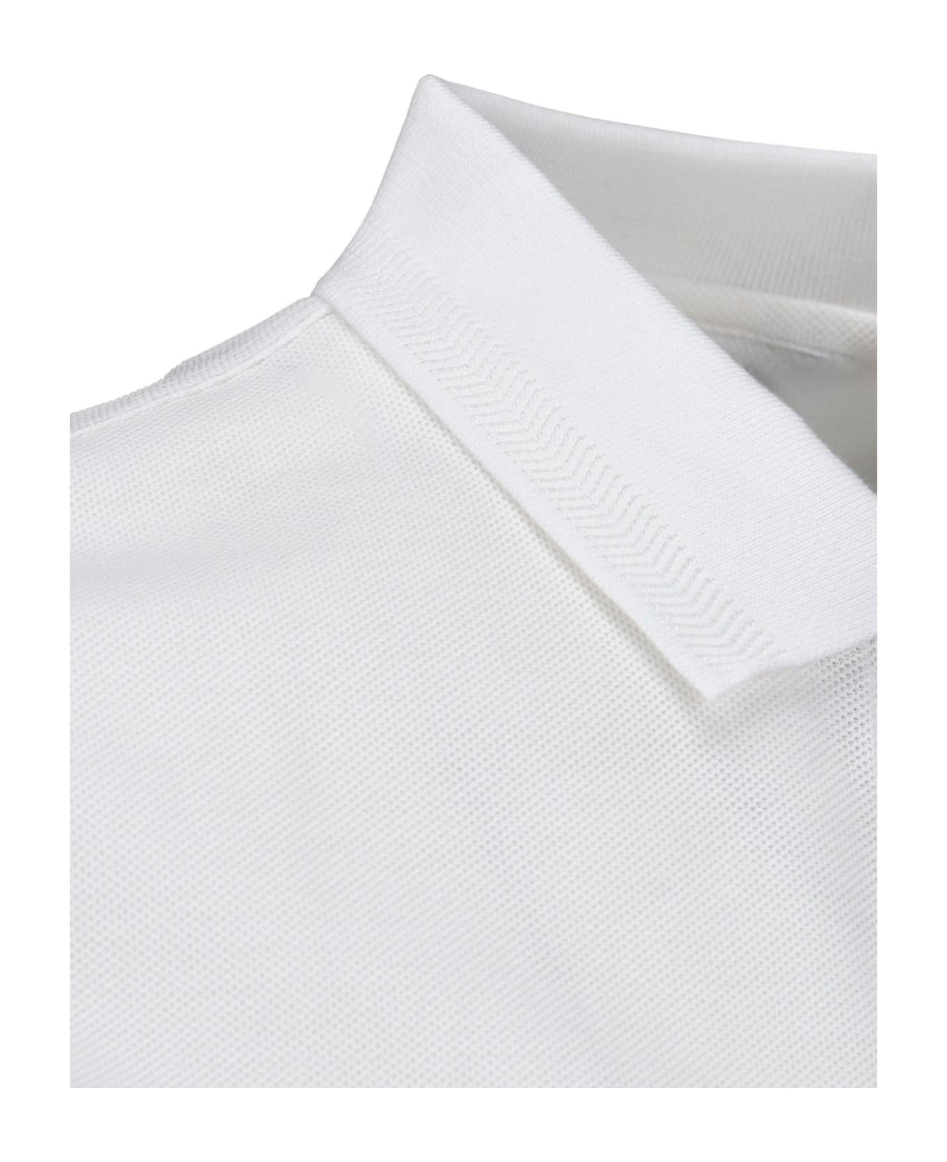Burberry Logo Polo Shirt - WHITE