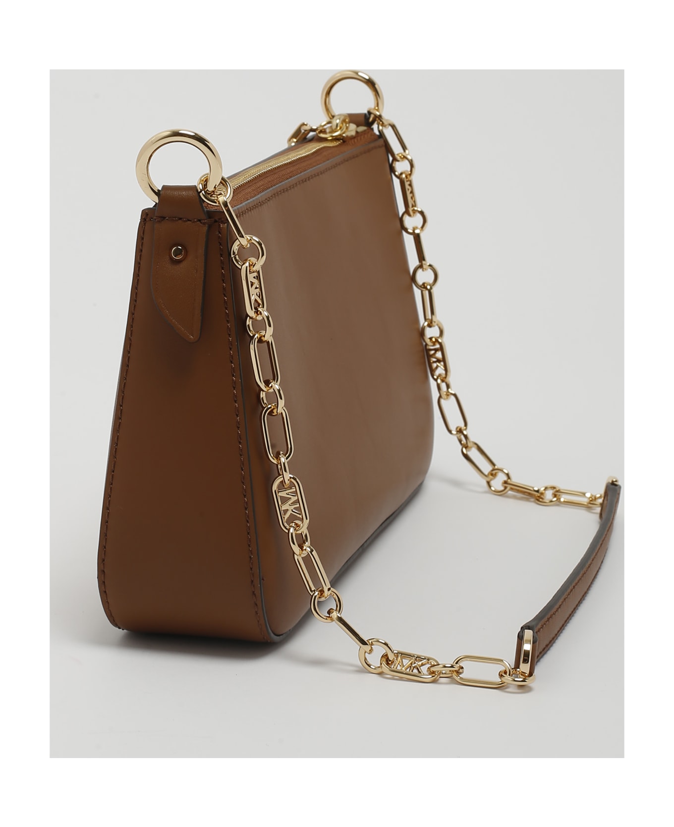 Michael Kors Medium Clutch Bag With Empire Logo - Brown ショルダーバッグ