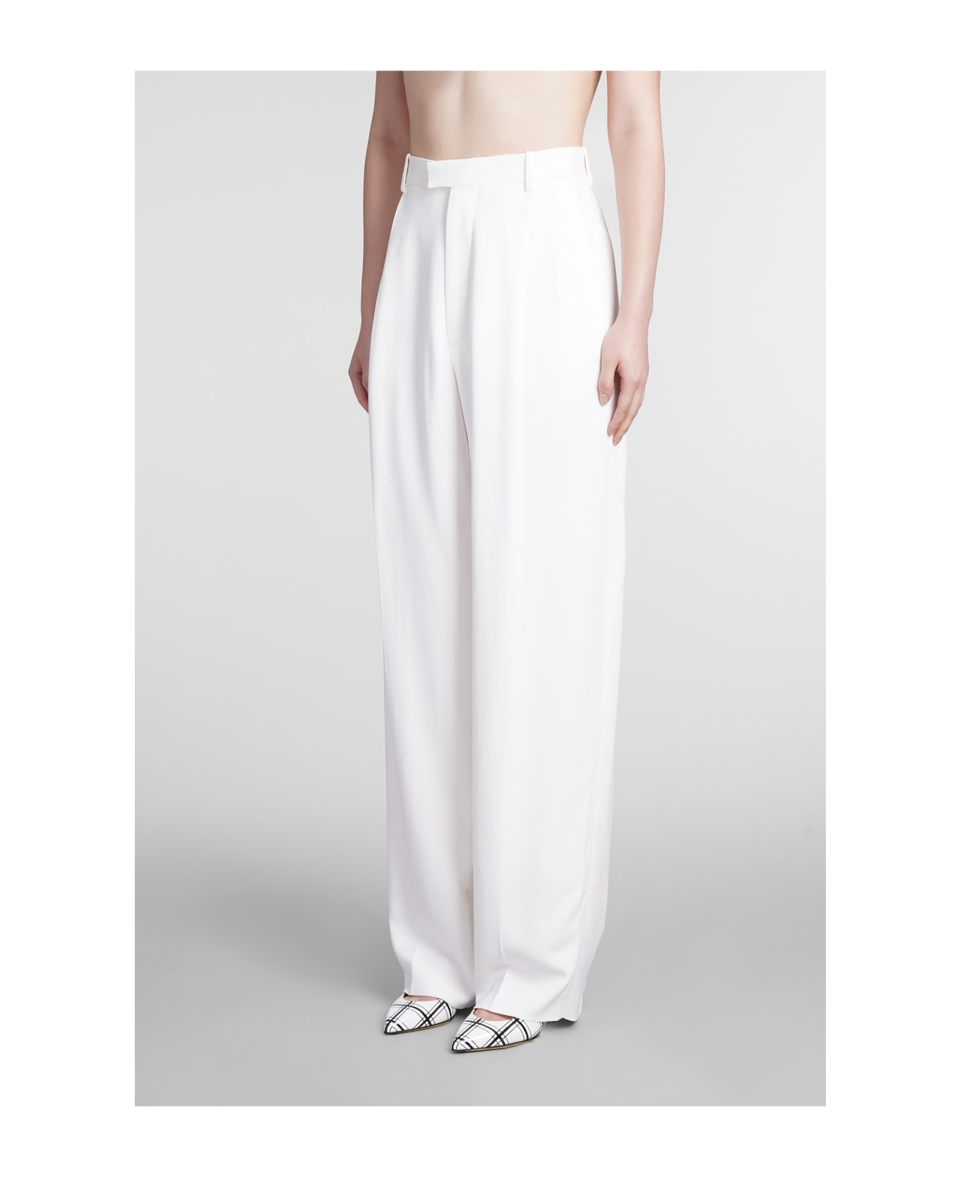 Marni Pants In White Viscose - white