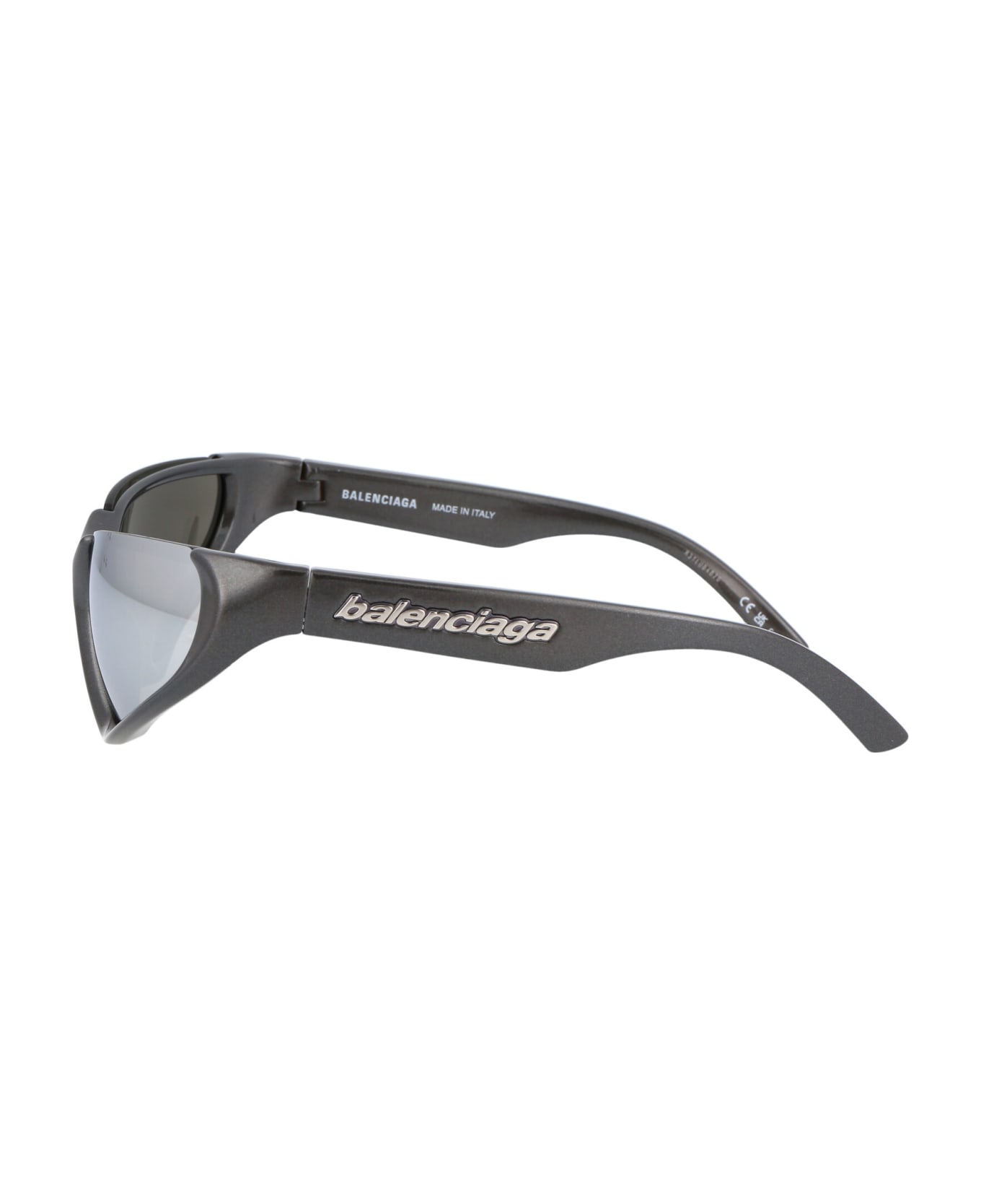 Balenciaga Eyewear Bb0202s Sunglasses - 002 SILVER SILVER SILVER サングラス