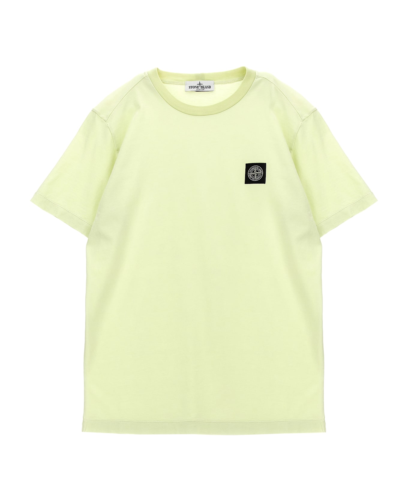 Stone Island Junior Logo Badge T-shirt - Green