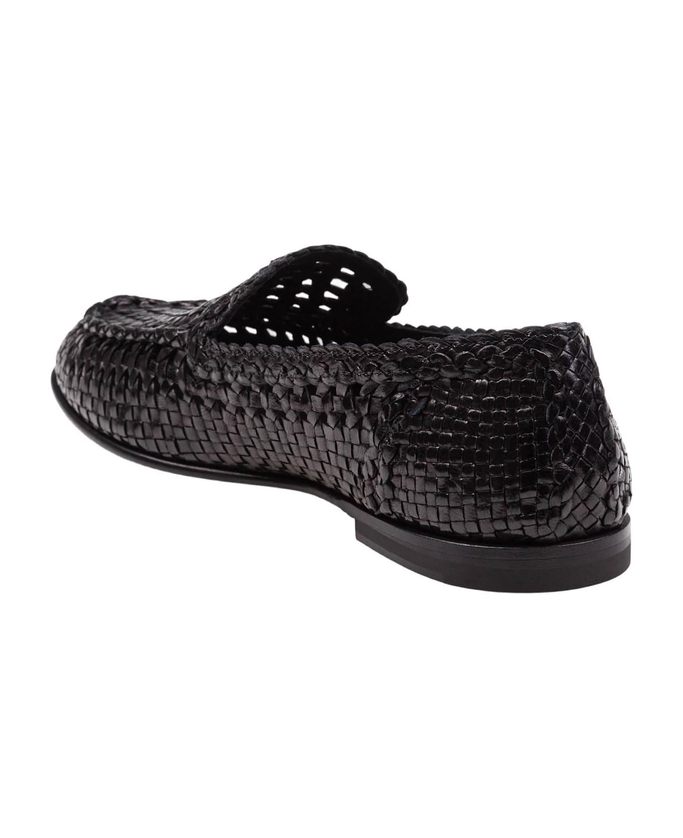 Dolce & Gabbana Slipper In Polished Goatskin Color Black - Black