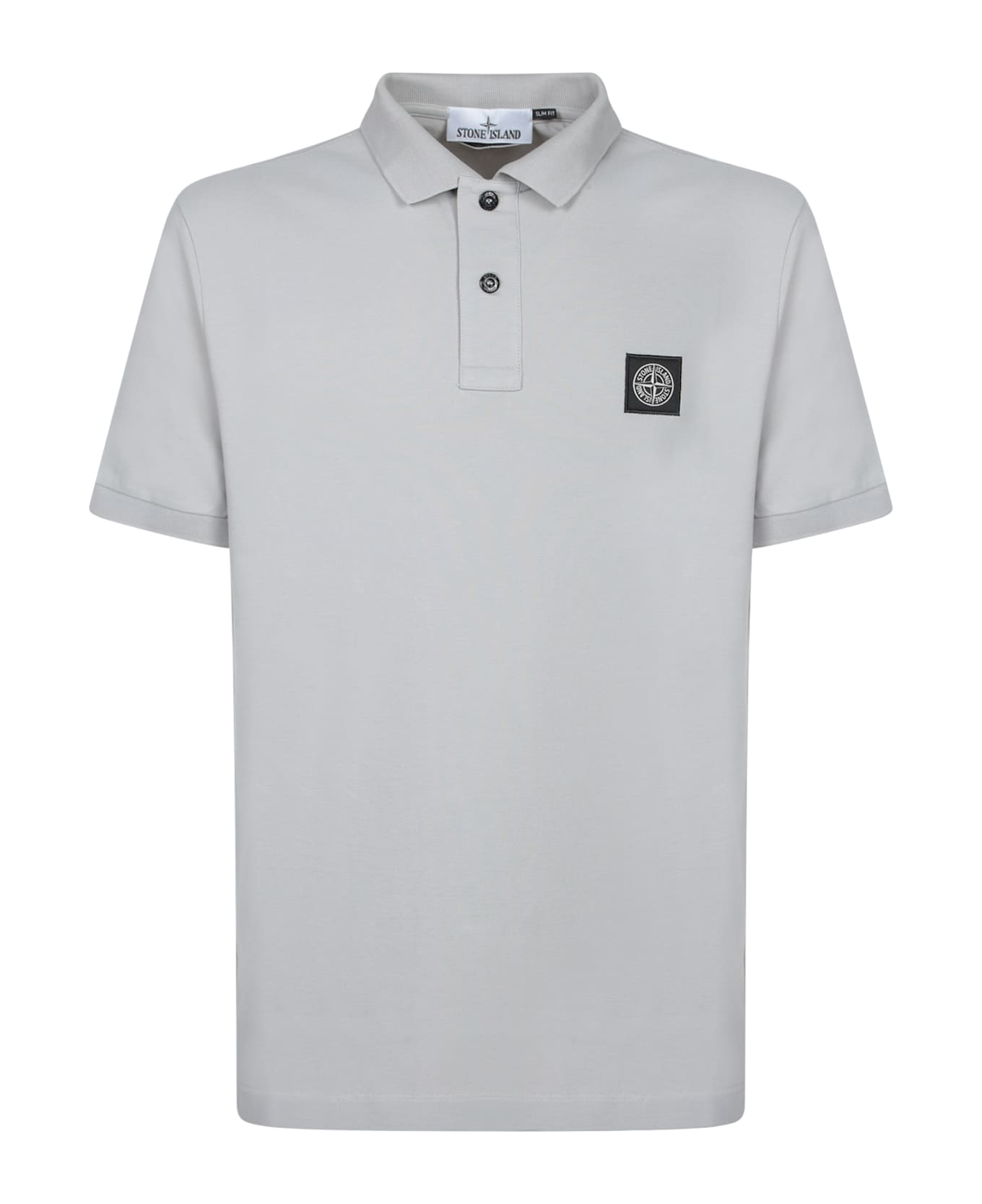 Stone Island Light Grey Polo Shirt - Grey