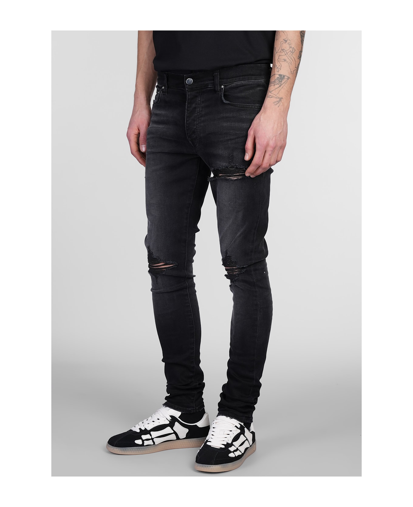 Jeans In Black Denim - Thumbnail 5