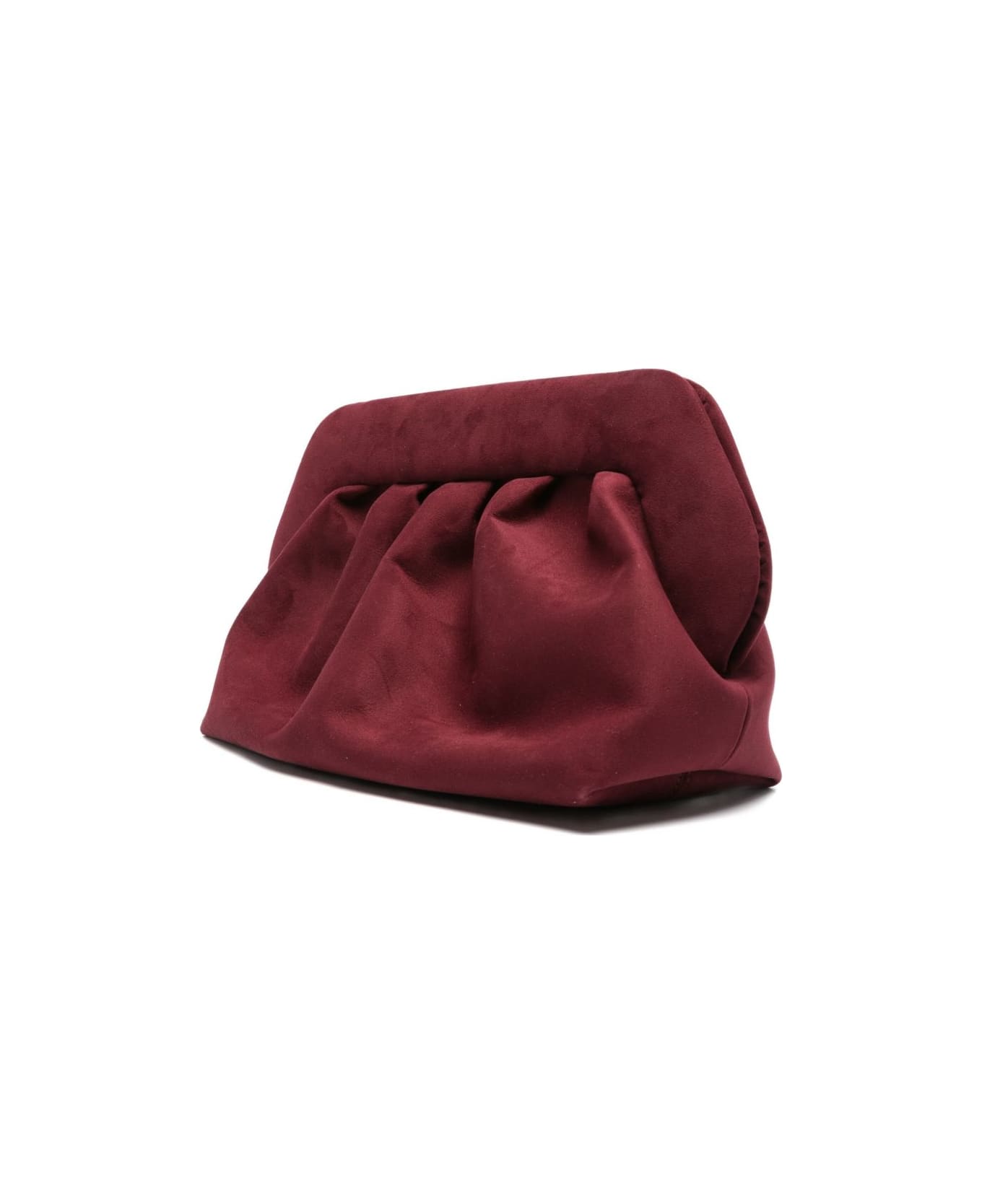 THEMOIRè Bios Suede Clutch - Bordeaux