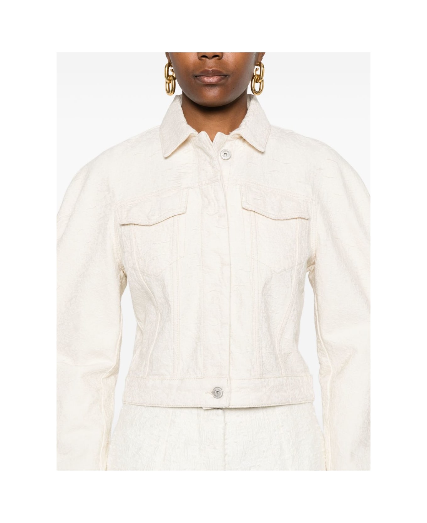 Jacquemus La Veste De-nimes Denim Jacket - White