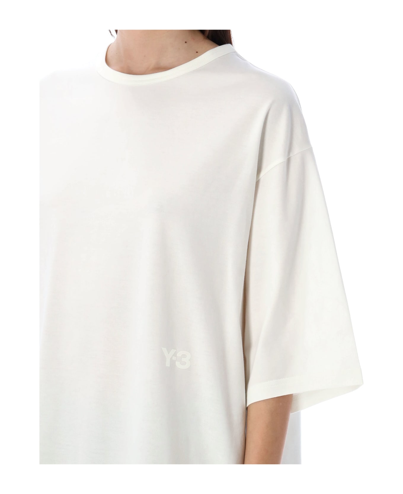 Y-3 Oversized Logo T-shirt - WHITE Tシャツ