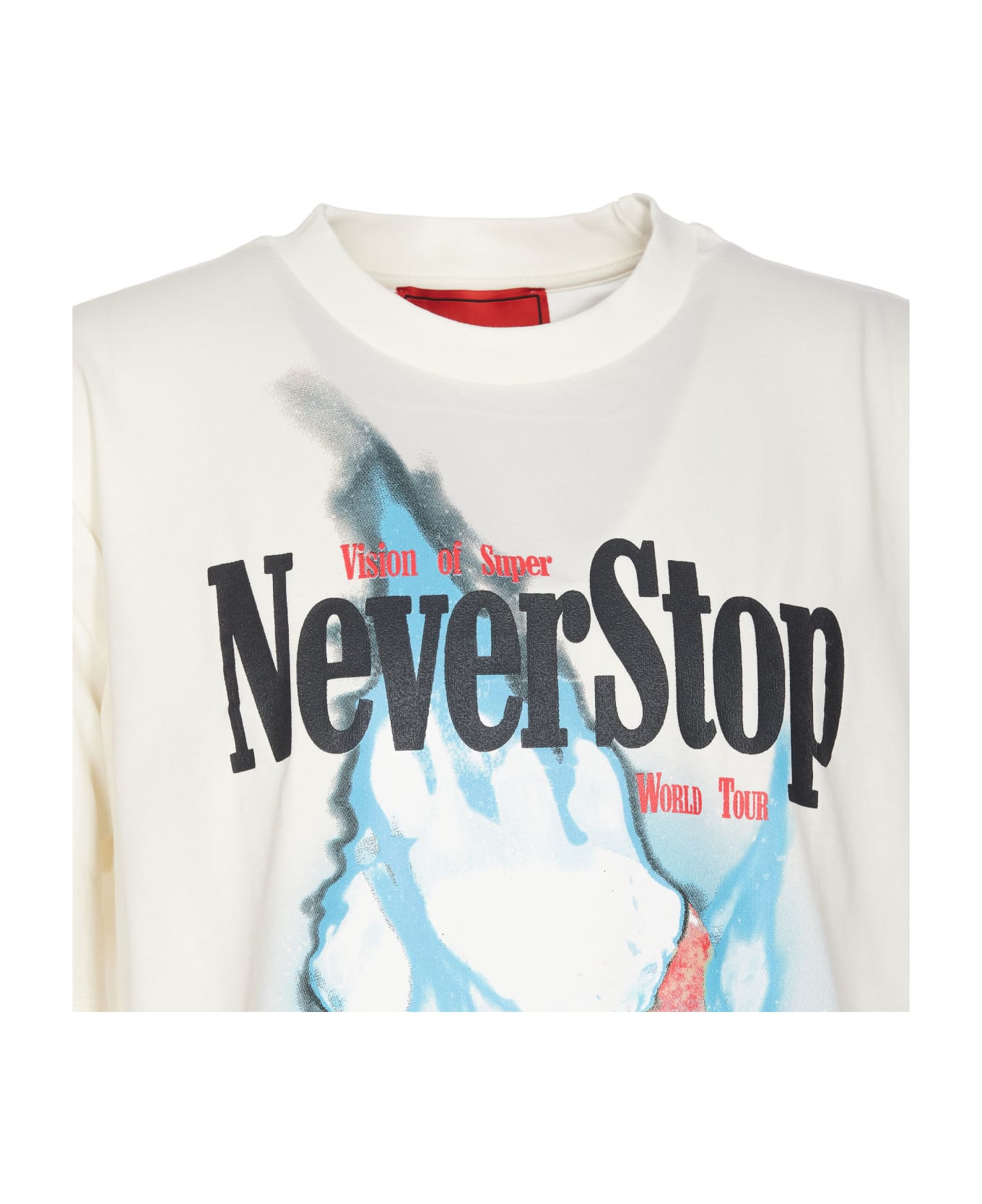 Vision of Super Never Stop Print T-shirt - White シャツ