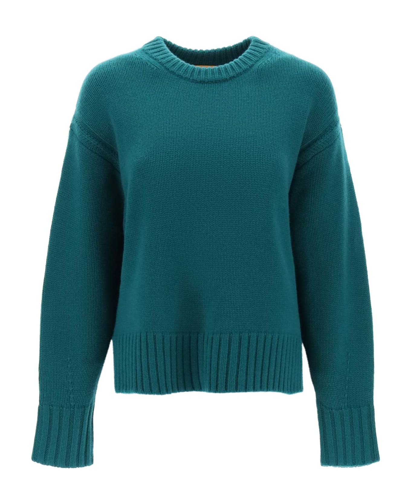 Guest in Residence Crew-neck Sweater In Cashmere - FOREST (Green) ニットウェア