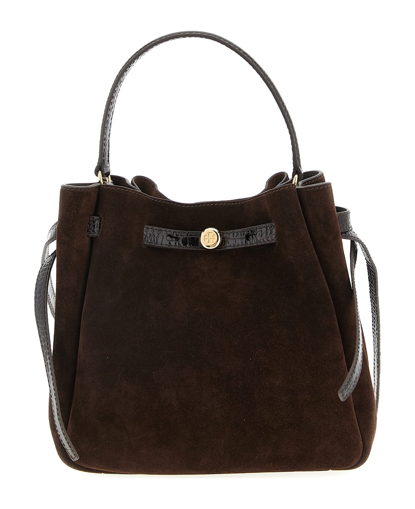 Tory Burch 'romy' Bucket Bag - Brown