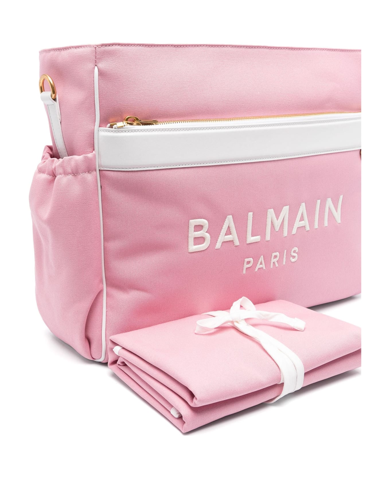 Balmain Borsa Fasciatoio Con Ricamo - Pink