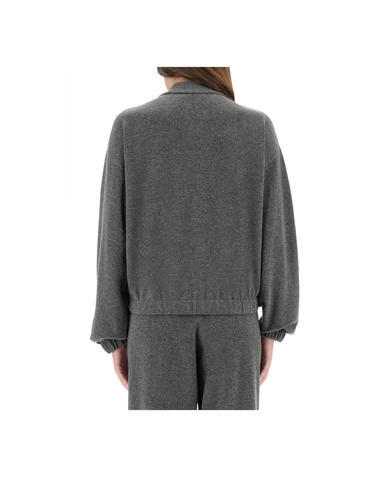 Fabiana Filippi Wool, Silk And Cashmere Sweatshirt - GREY