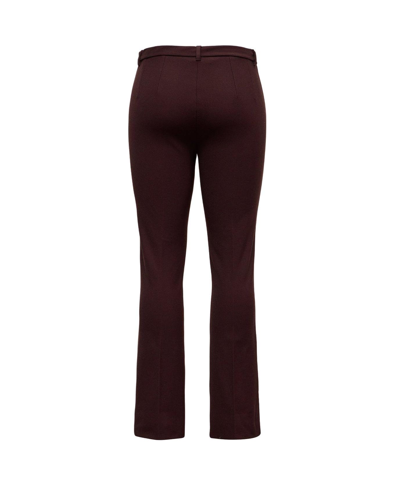 'S Max Mara Umanita Mid-rise Cropped Trousers - Bordeaux