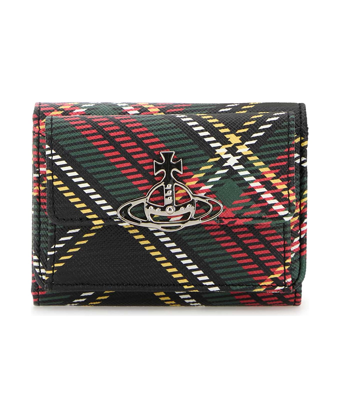 Vivienne Westwood Printed Leather Wallet - CHELSEATARTAN