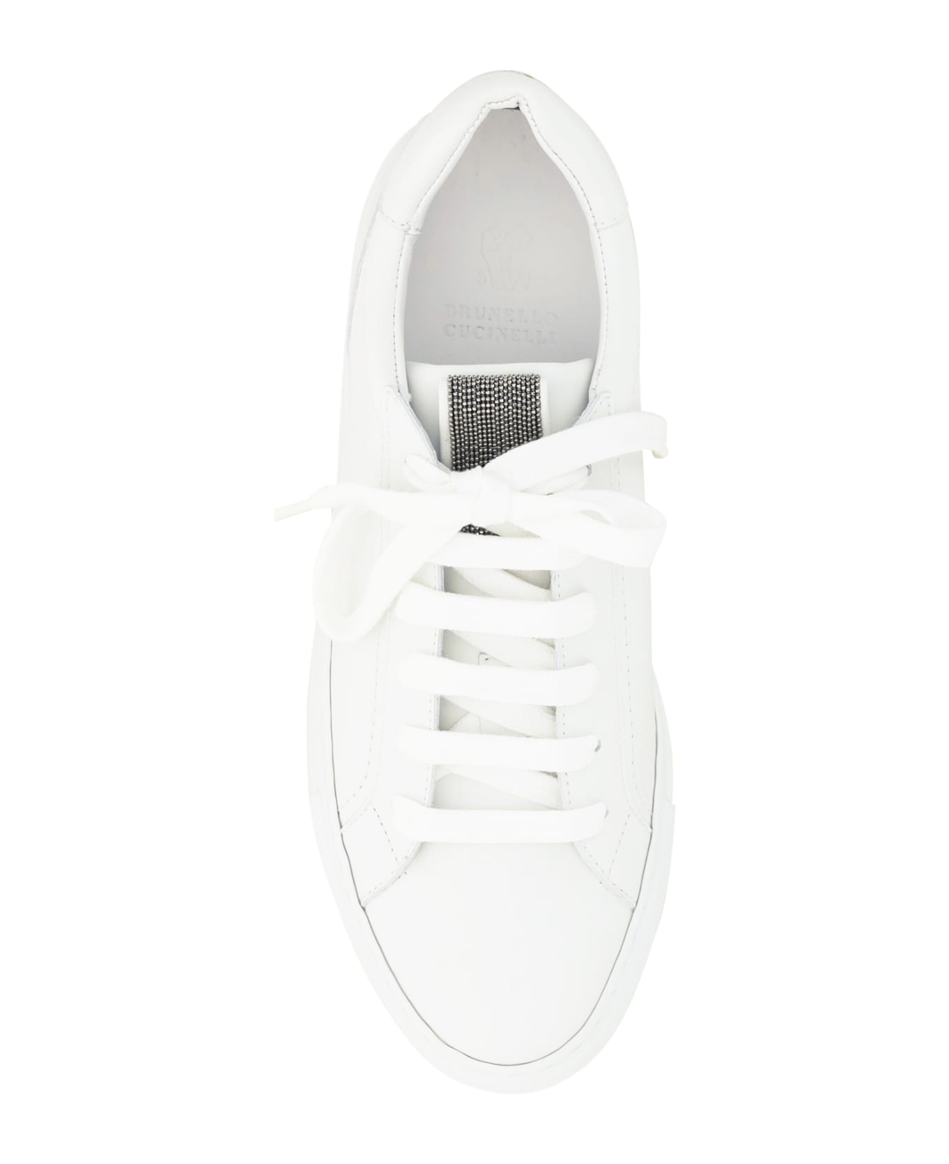 Brunello Cucinelli Leather Sneakers - WHITE スニーカー