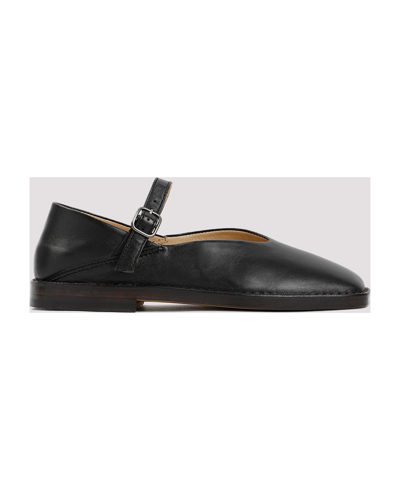 Lemaire Leather Ballerina Shoes - Black