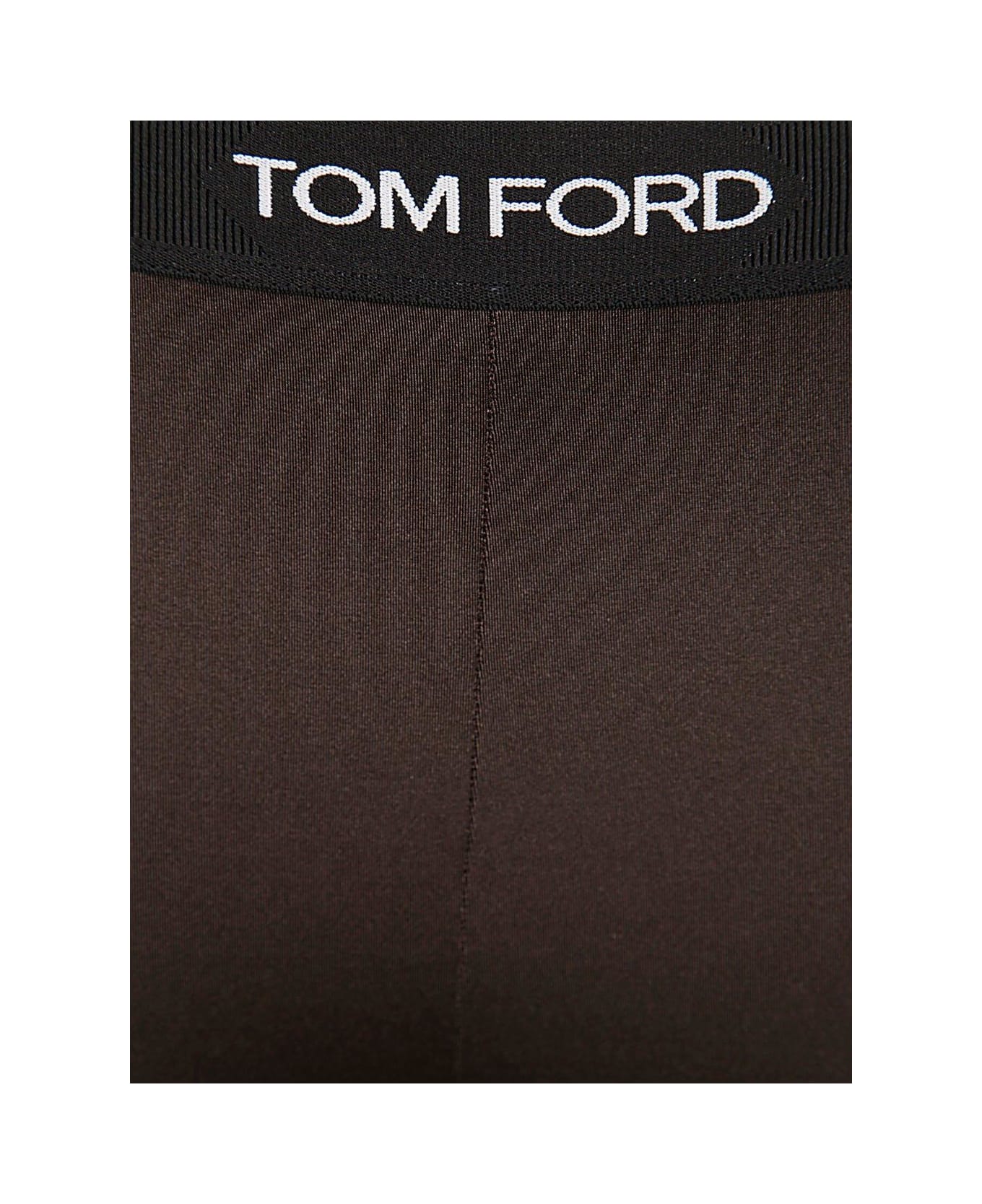 Tom Ford Lustrous Jersey Signature Leggings - Darkest Brown