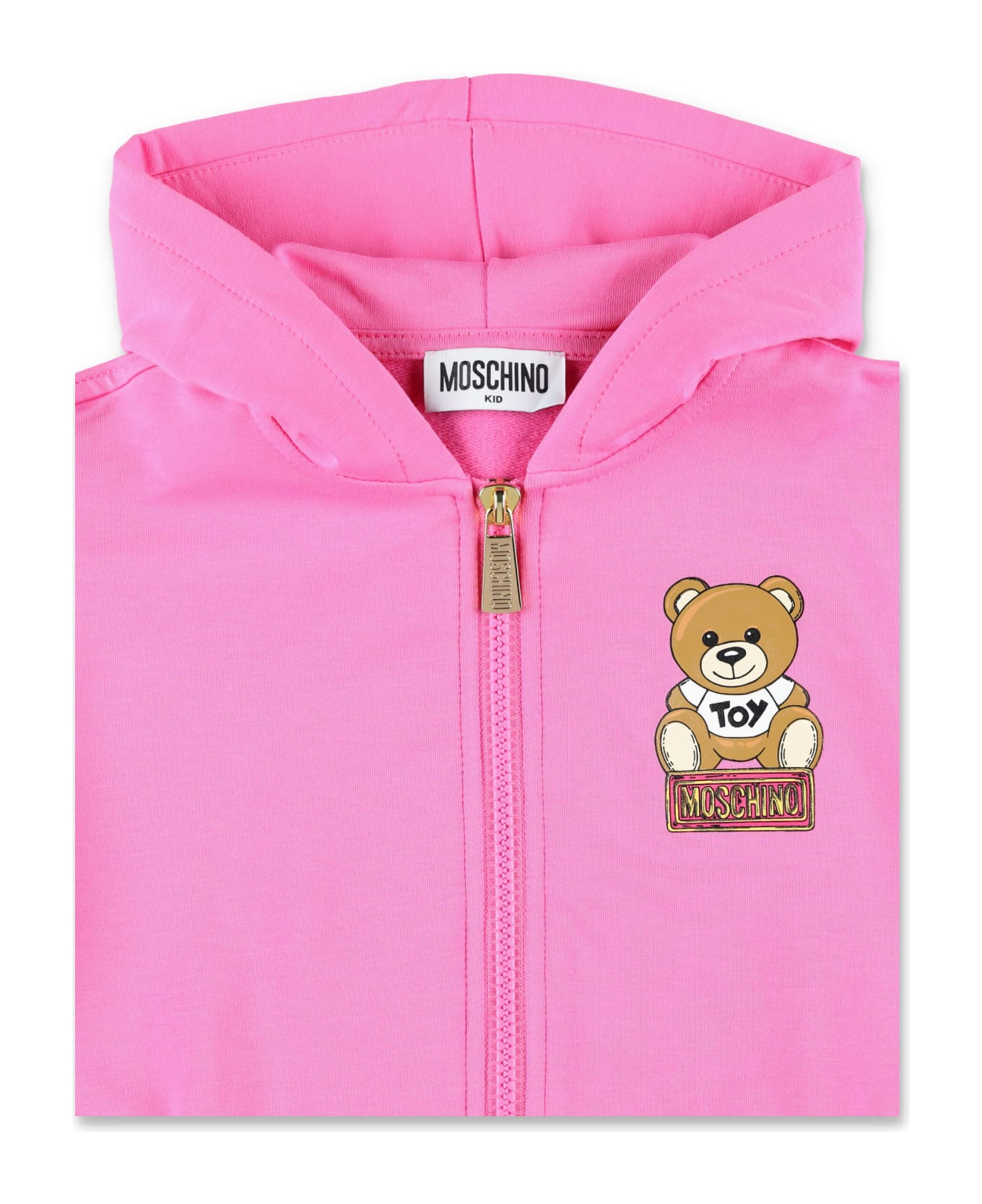 Moschino Zip Fleece - Fucsia