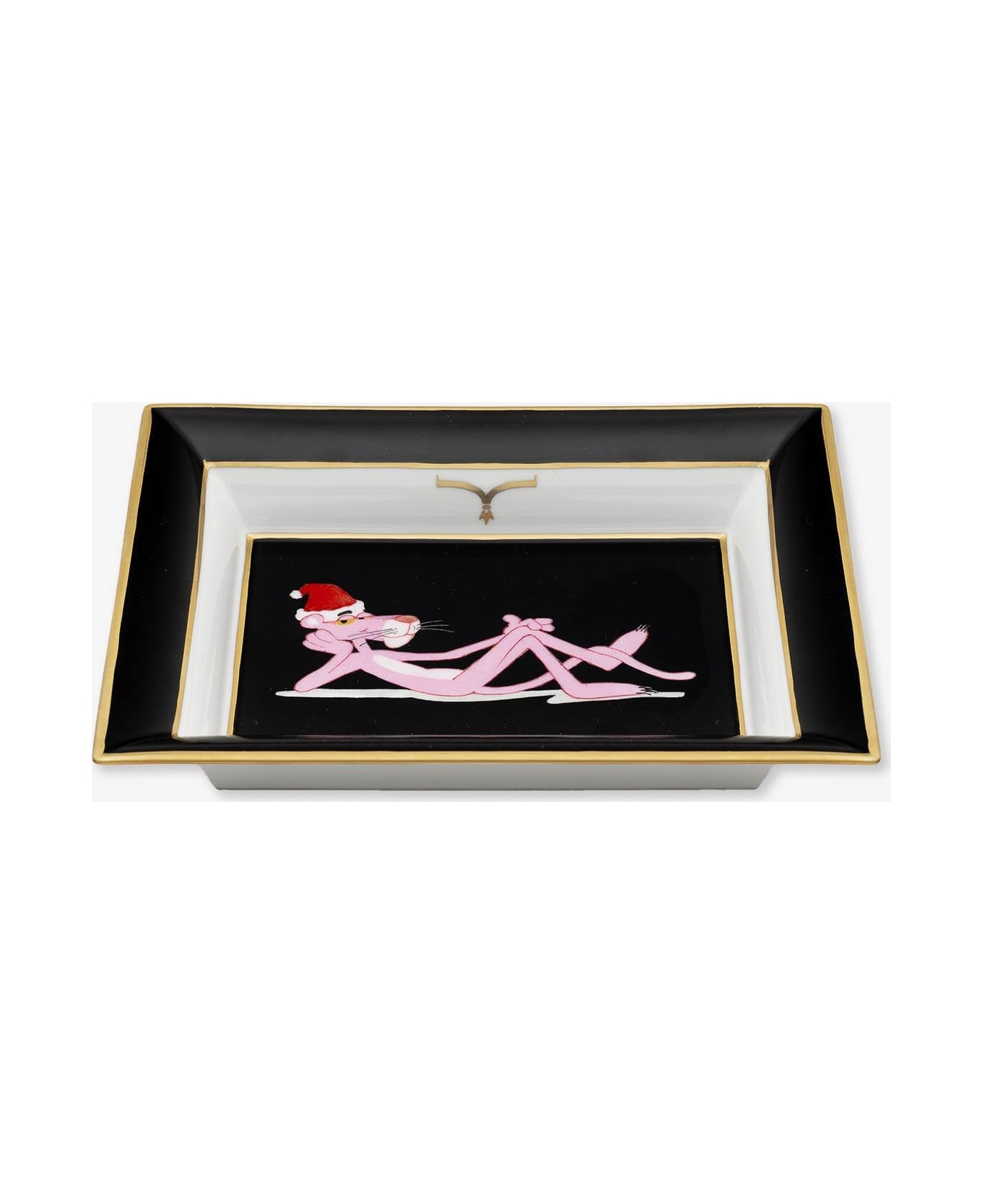Larusmiani Pocket Emptier Pink Panther Christmas Tray - Black