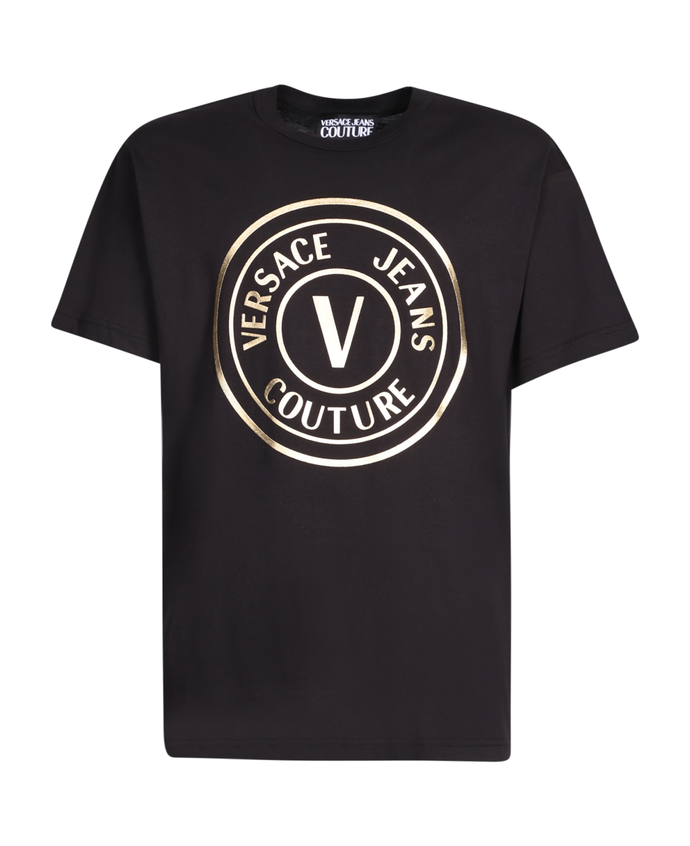 Versace Jeans Couture V-emblem T-shirt - Black gold