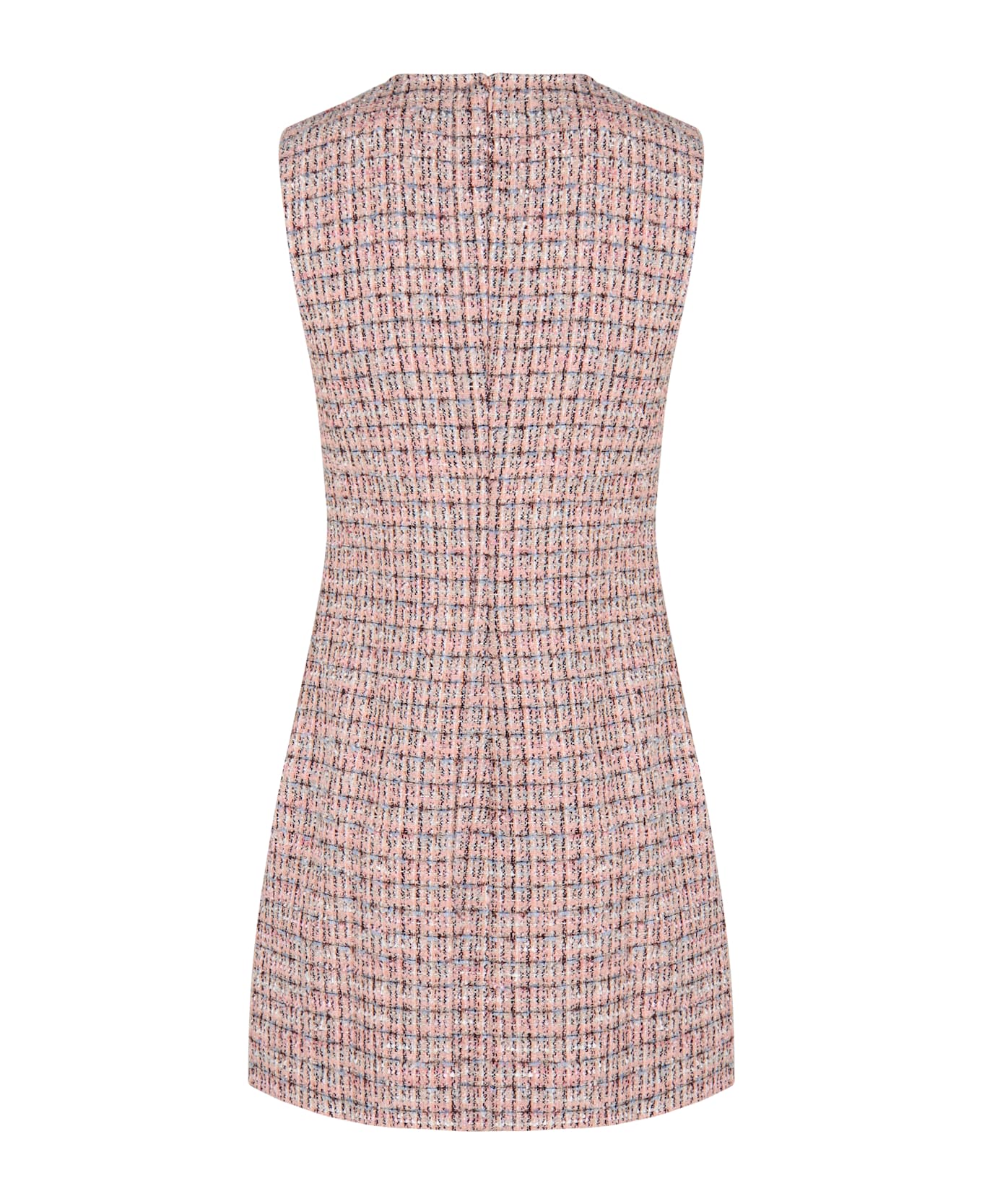 self-portrait Mini Bouclé Dress - Pink
