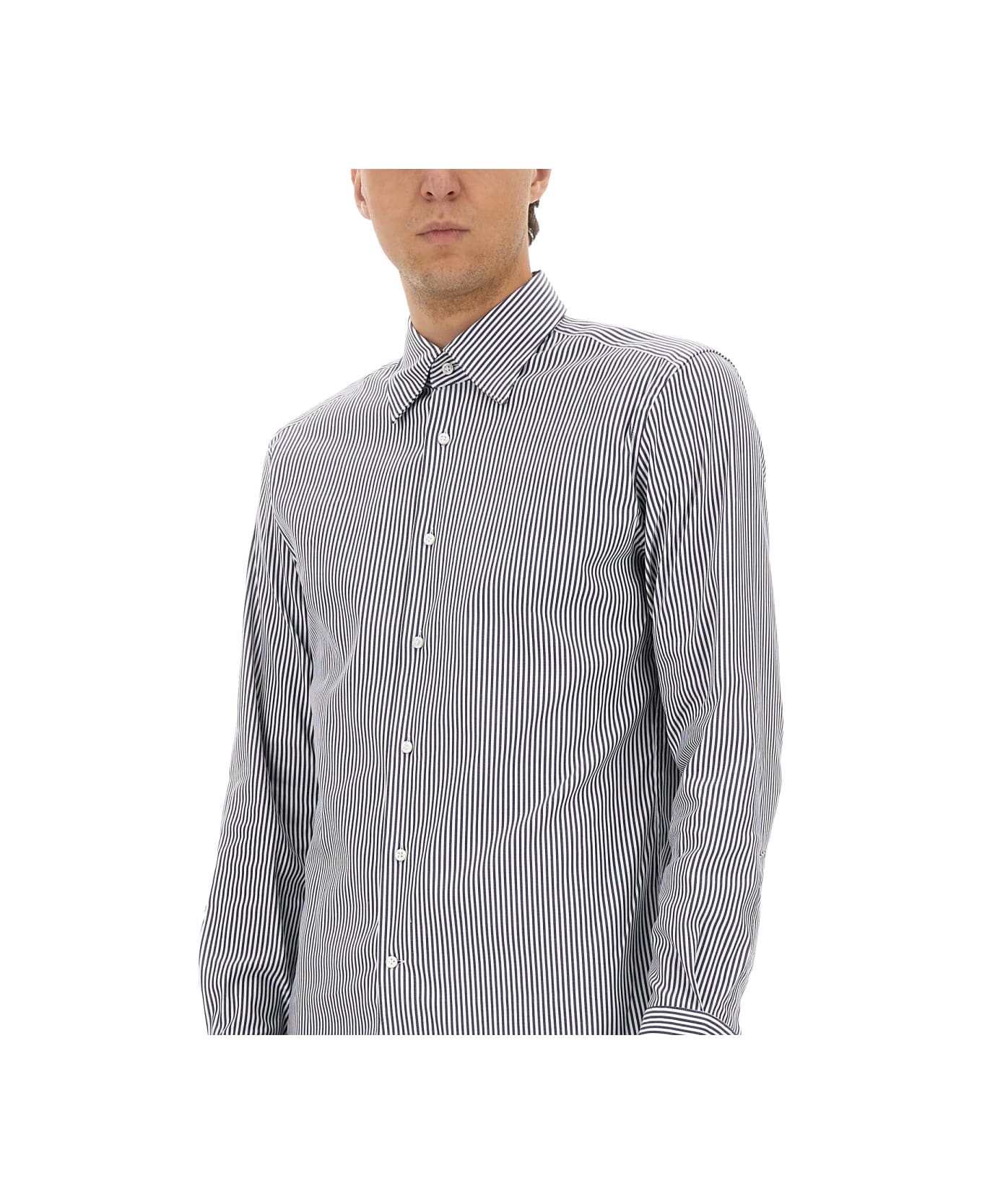 Hugo Boss Striped Shirt - BLUE