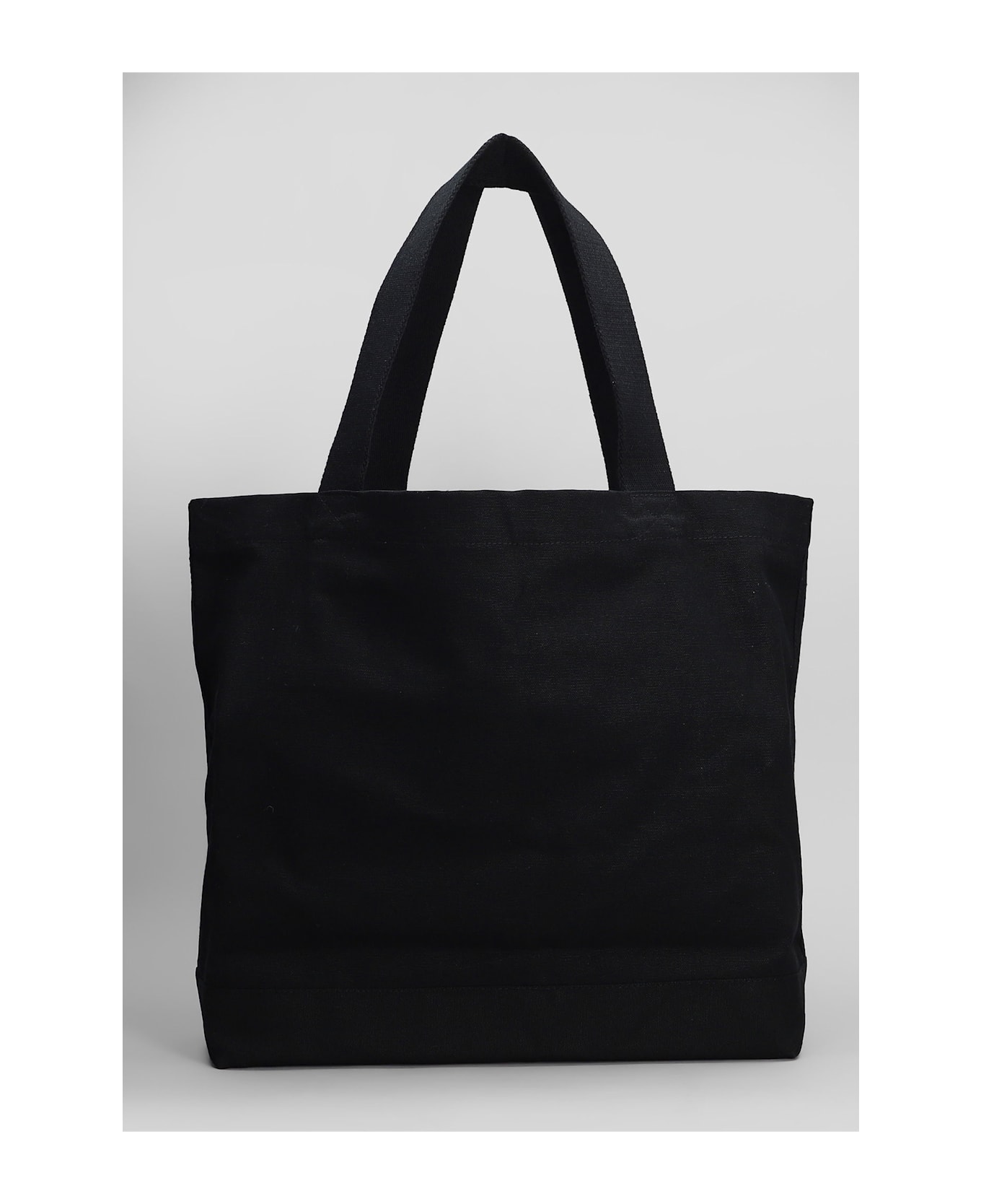 Maison Kitsuné Tote In Black Cotton - black