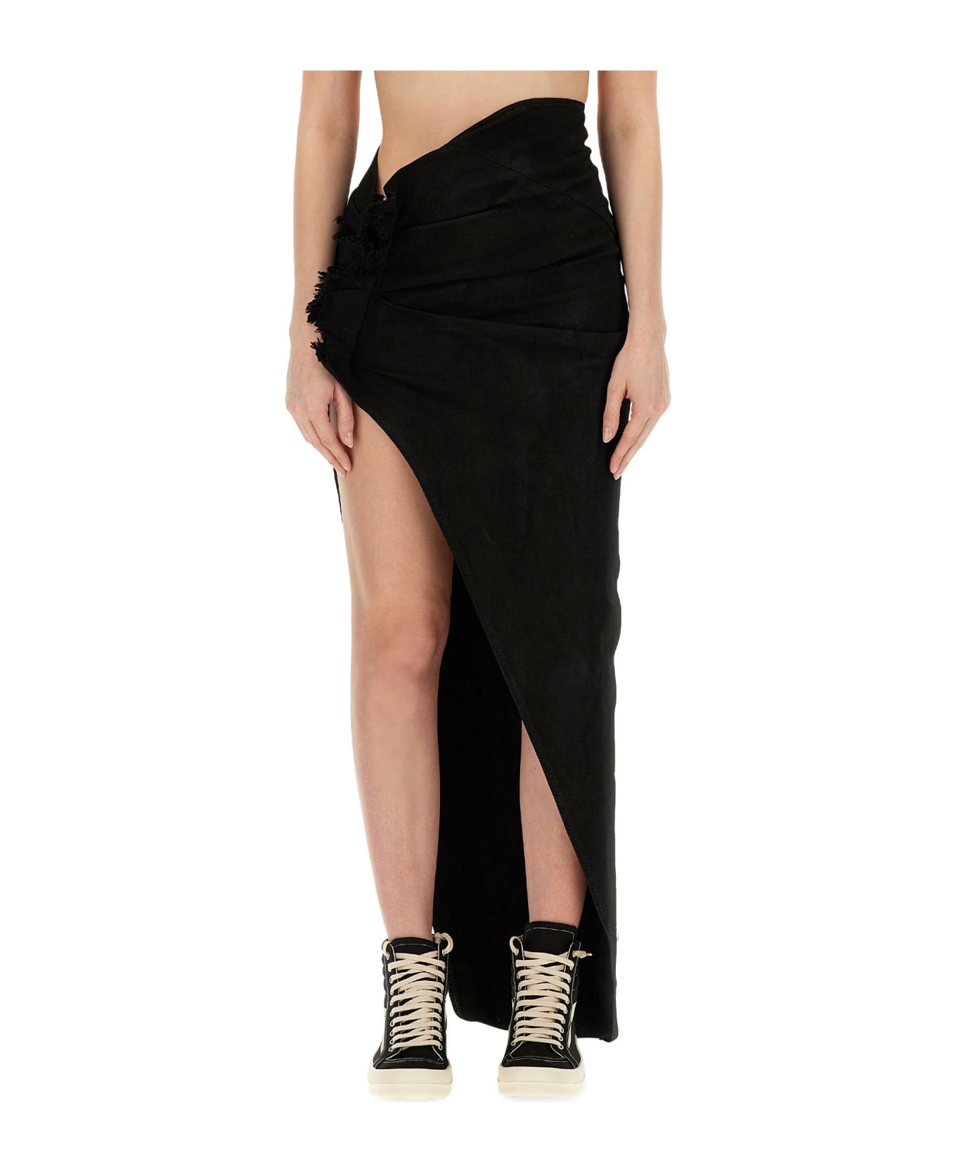 DRKSHDW Long Skirt - BLACK