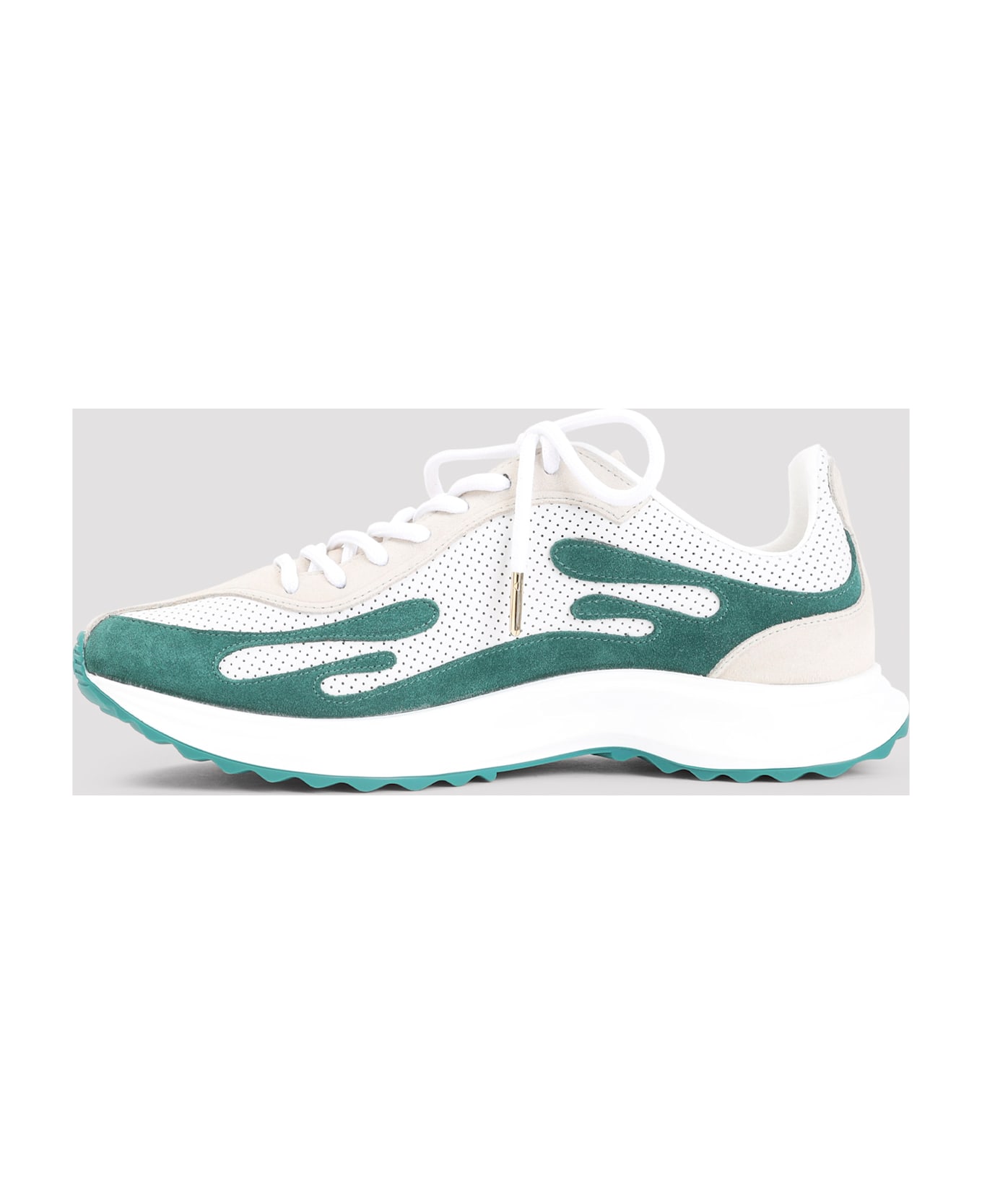 Casablanca Mens Stade Sneakers - Green White
