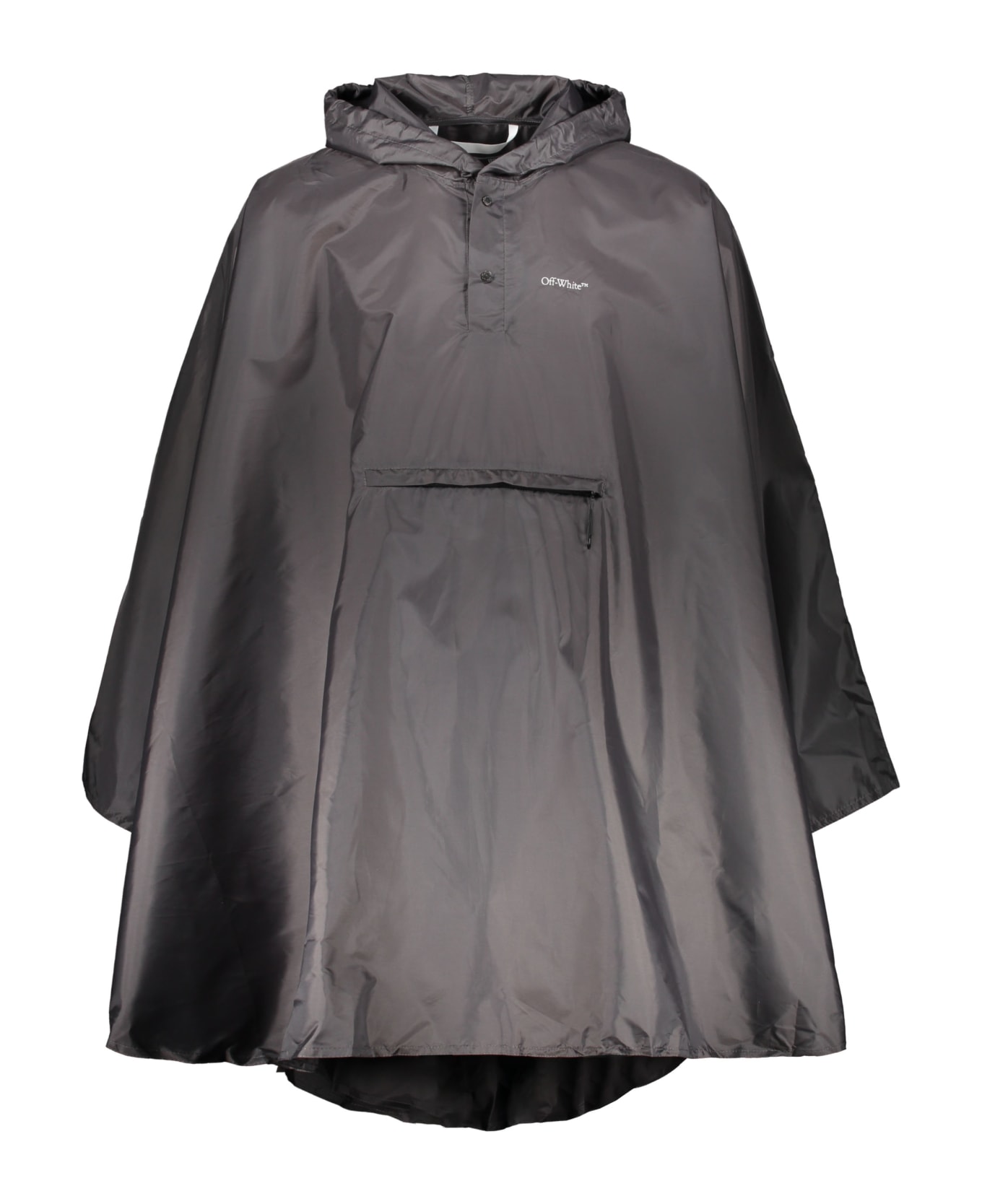 Off-White Techno Fabric Raincoat - grey レインコート