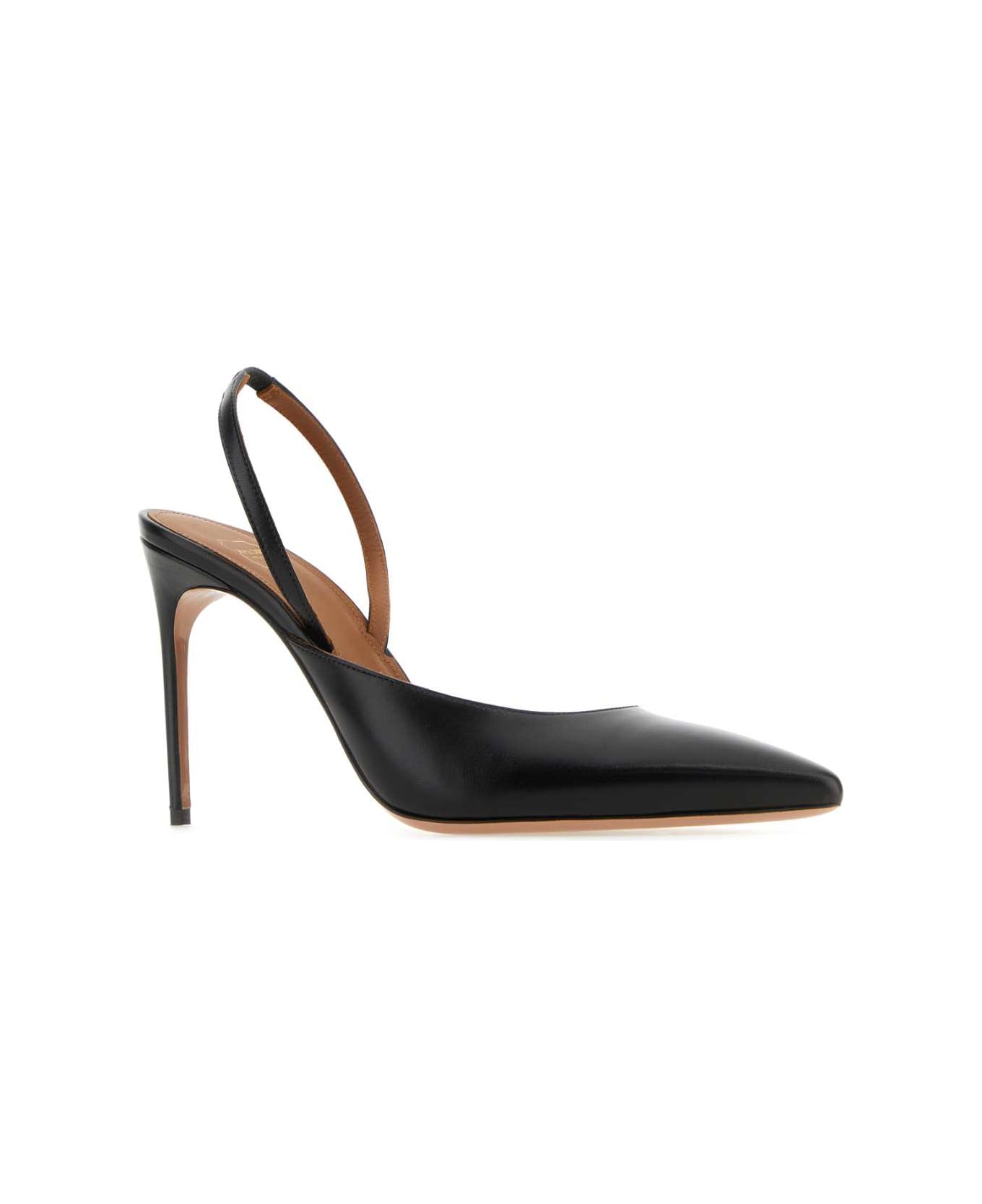 Malone Souliers Black Leather Pumps - BLACK ハイヒール