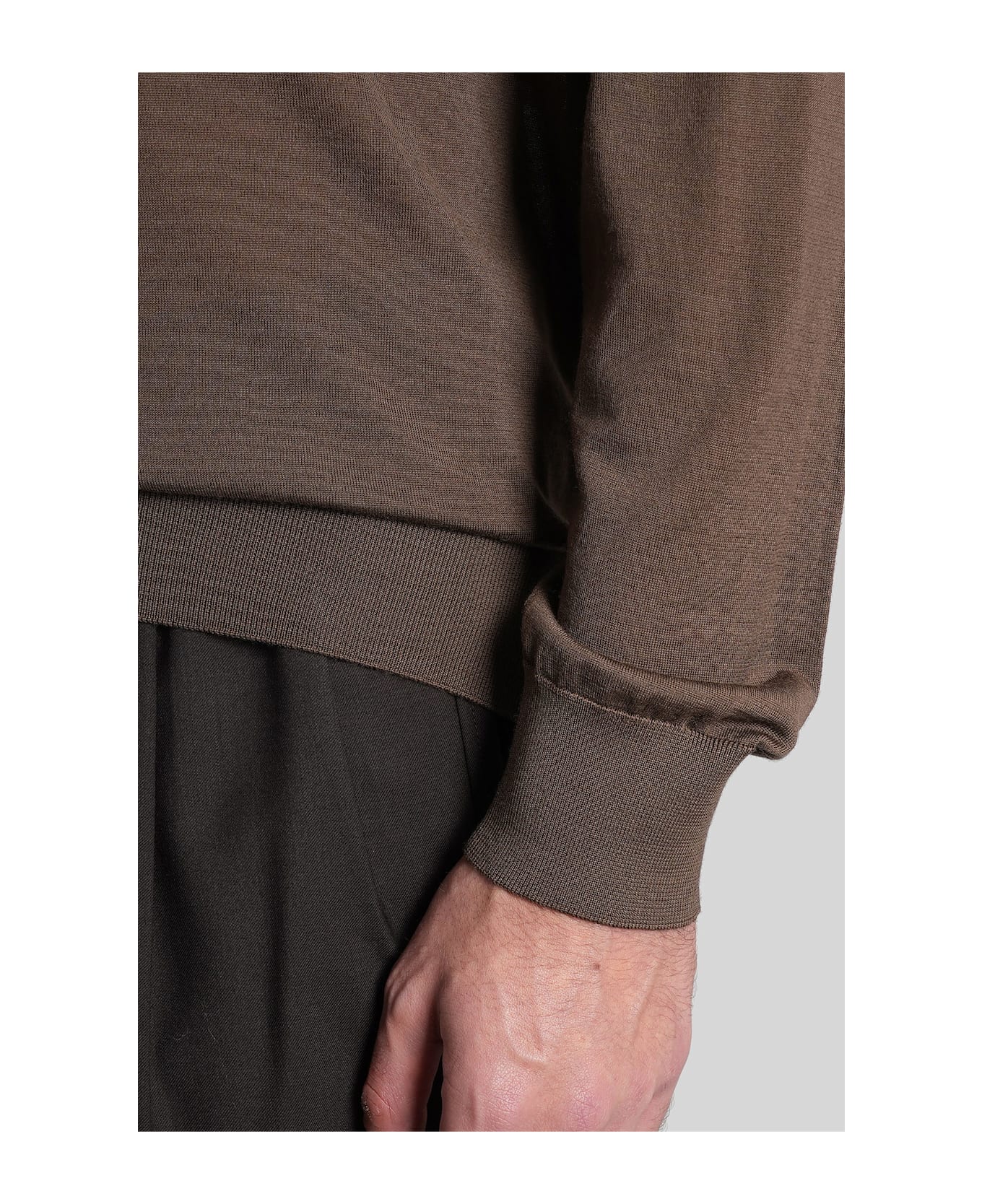 Zegna Knitwear In Brown Wool - brown