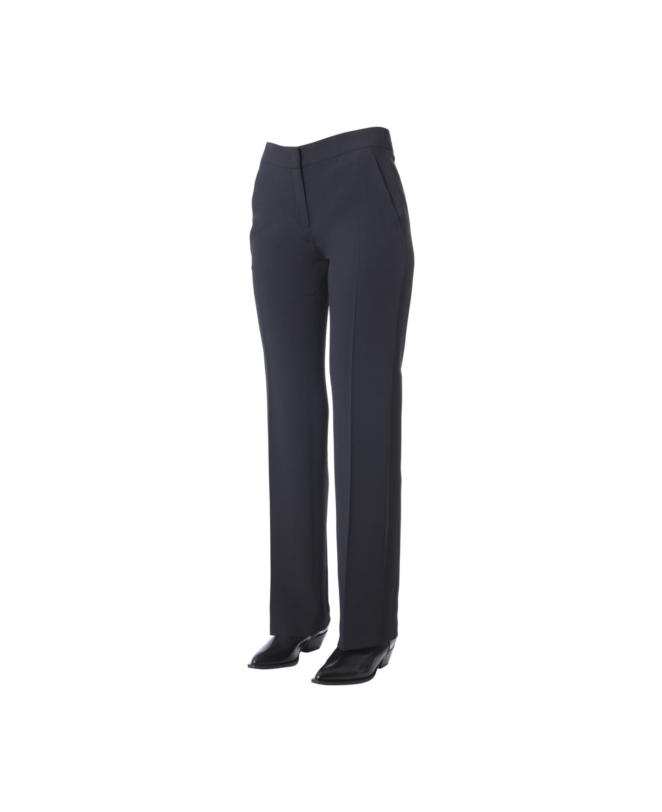 N.21 Pants With Side Band - BLACK