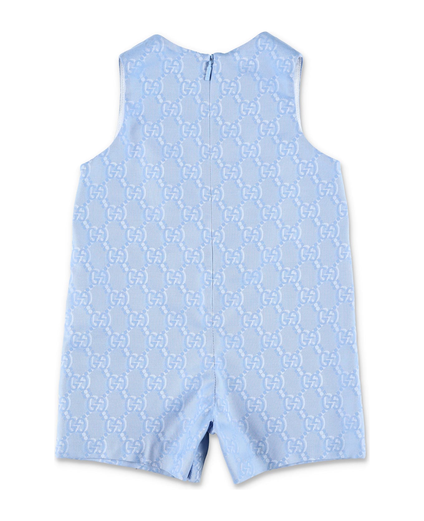 Gucci Kid - Gg Shadow Cotton Overall - LIGHT BLUE