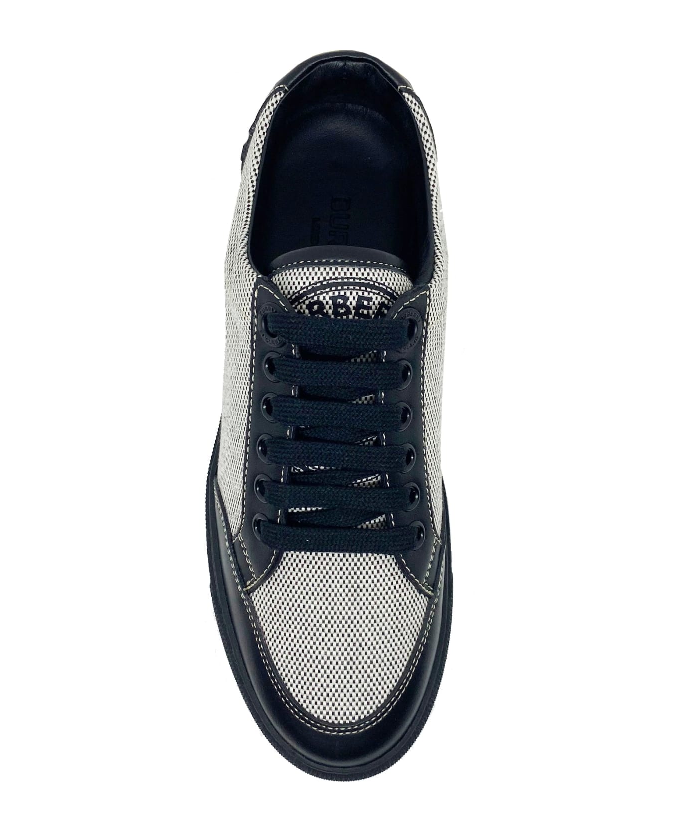 Burberry Logo Canvas Sneakers - Black スニーカー
