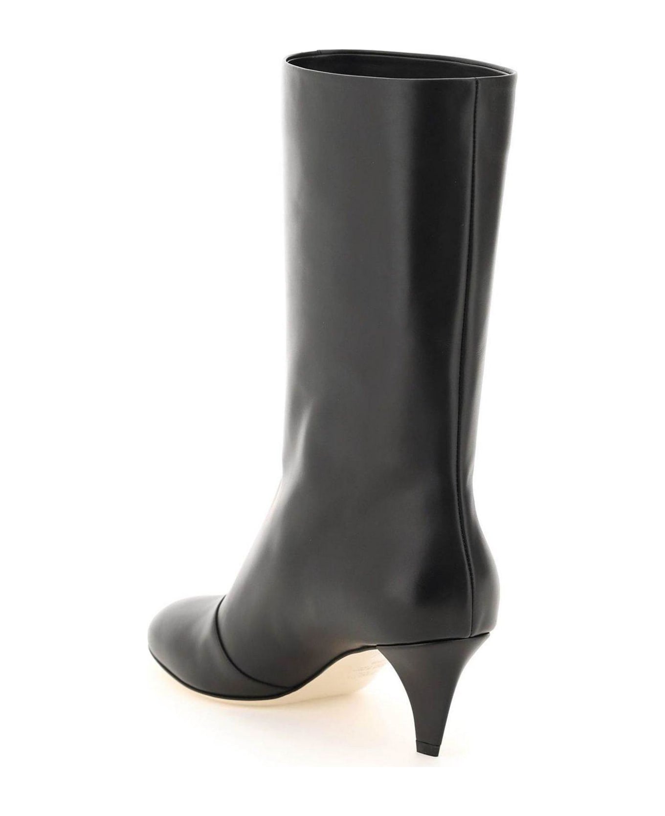 Fendi Ff Karligraphy Heeled Boots - BLACK