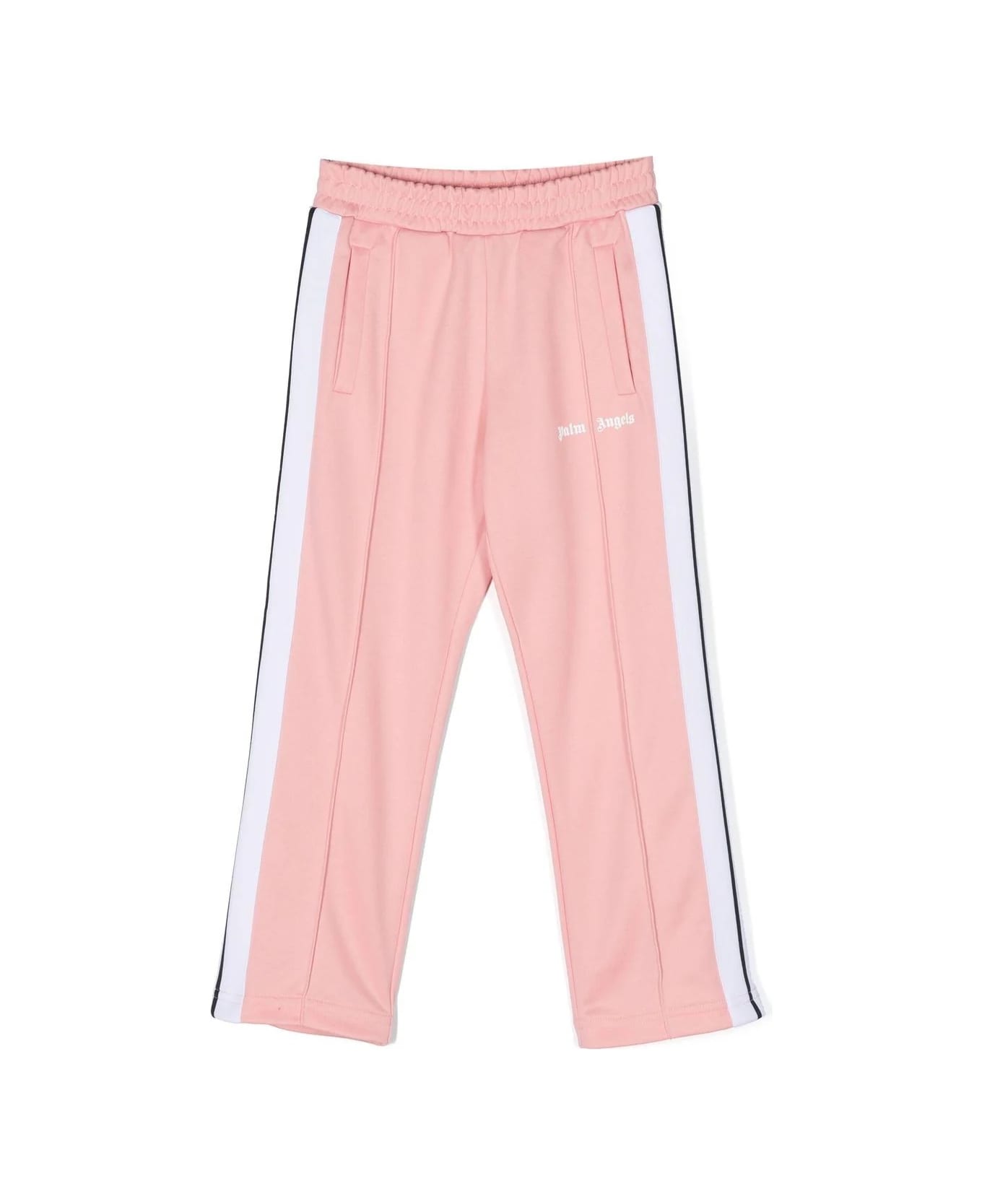 Palm Angels Pink Track Trousers With Logo - Pink ボトムス
