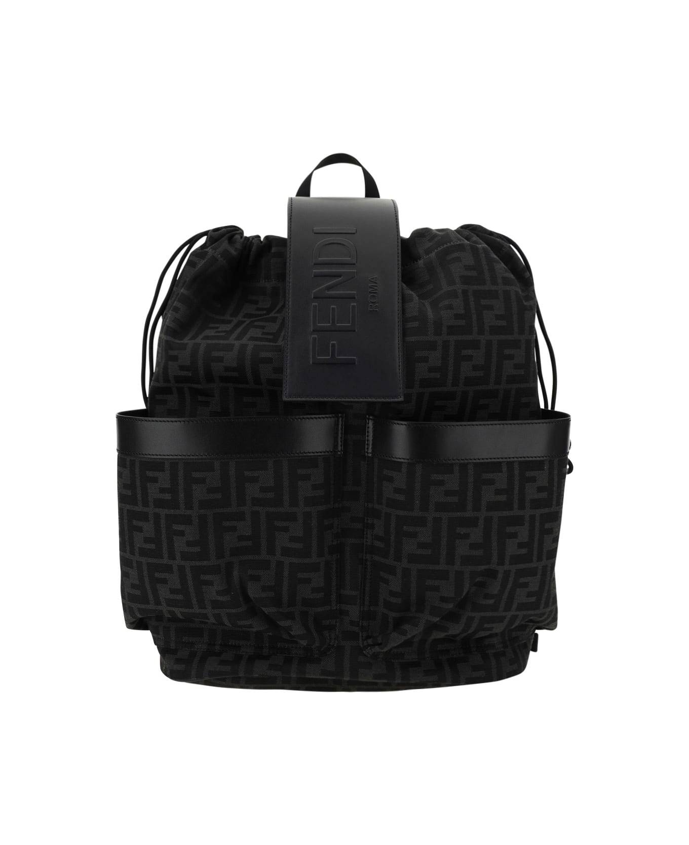 Fendi Small Backpack - Asfalto+nero+pallad.