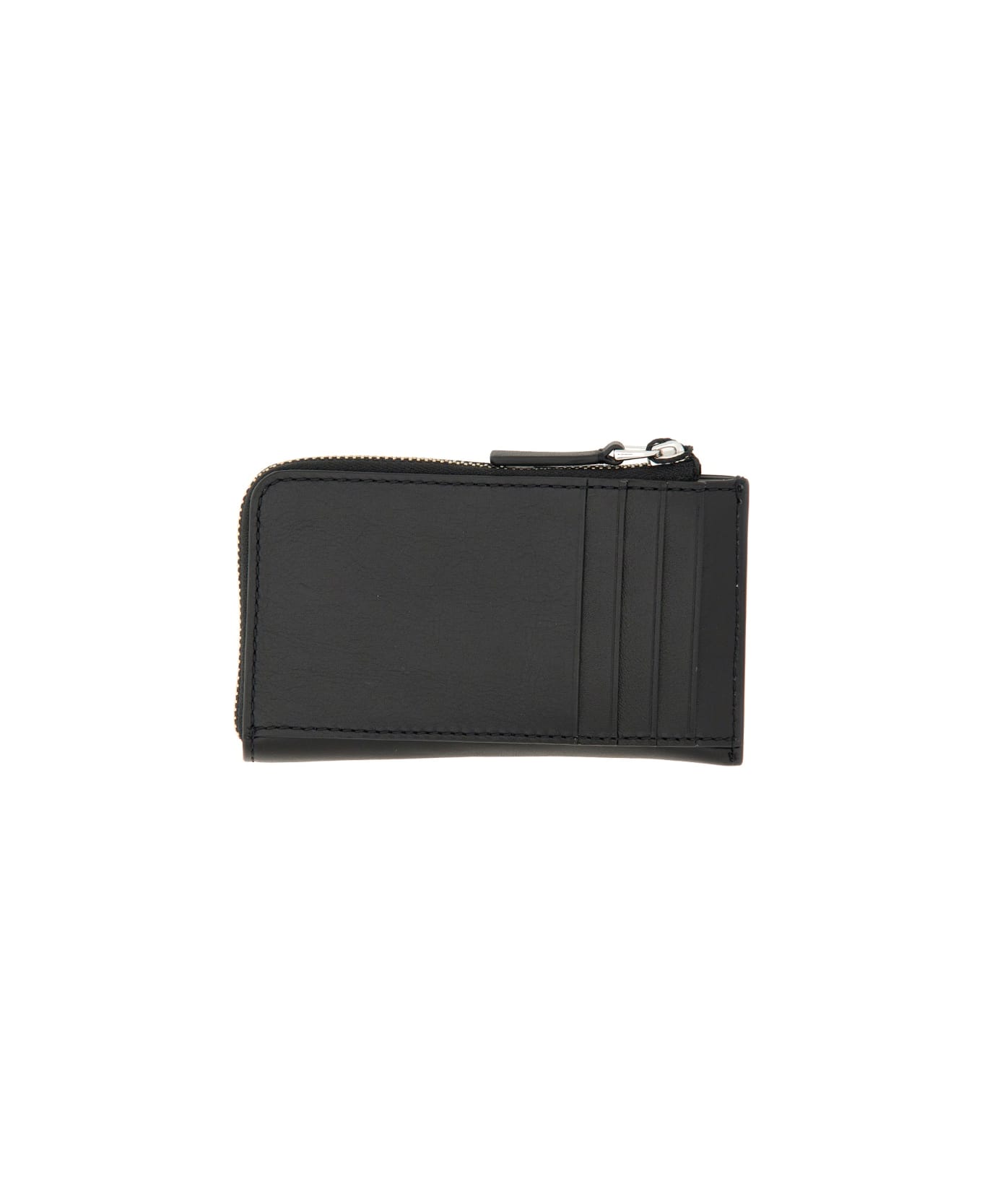 Marc Jacobs Leather Card Holder - BLACK 財布