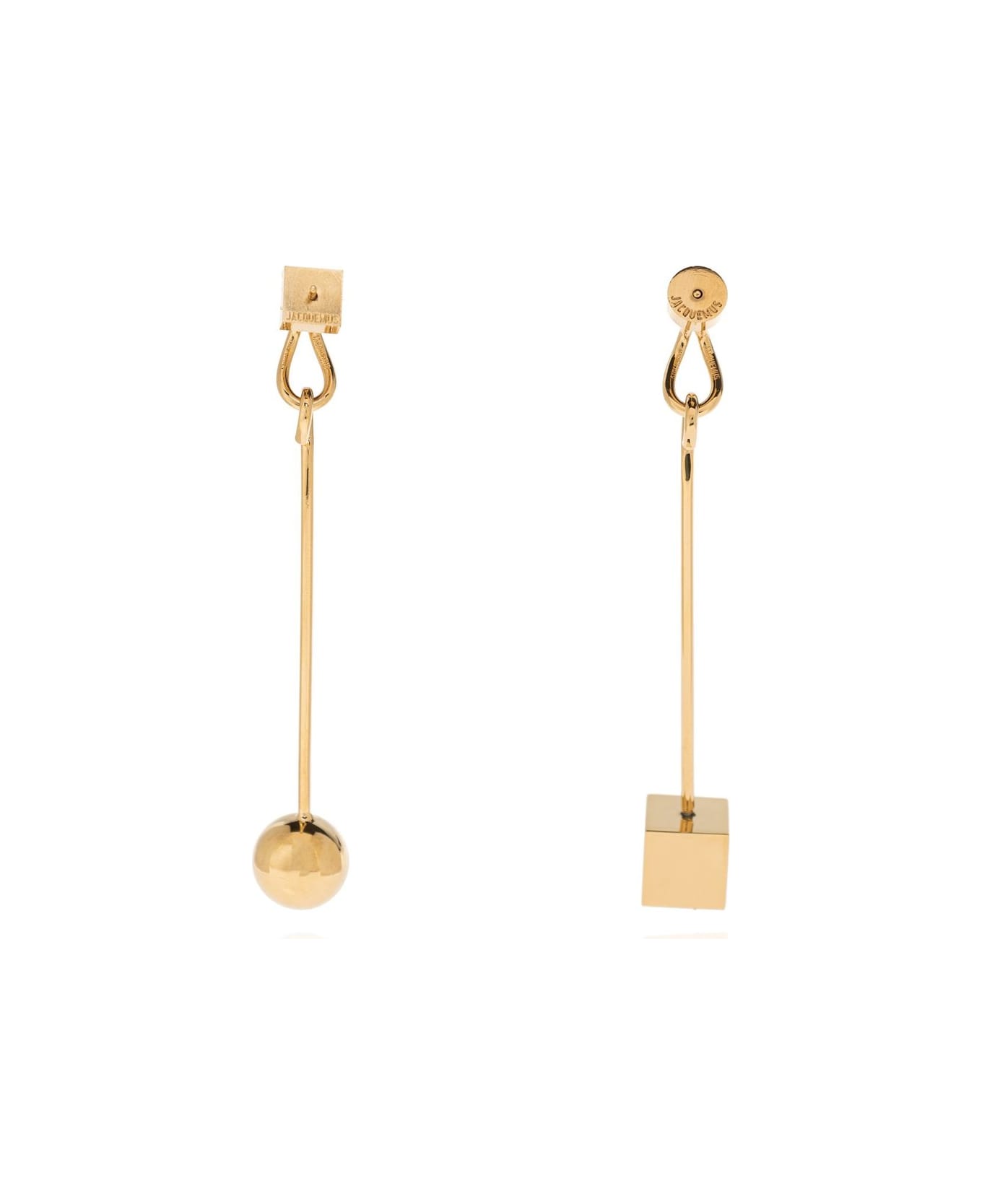 Jacquemus Asymmetric Dangle Earrings - Oro