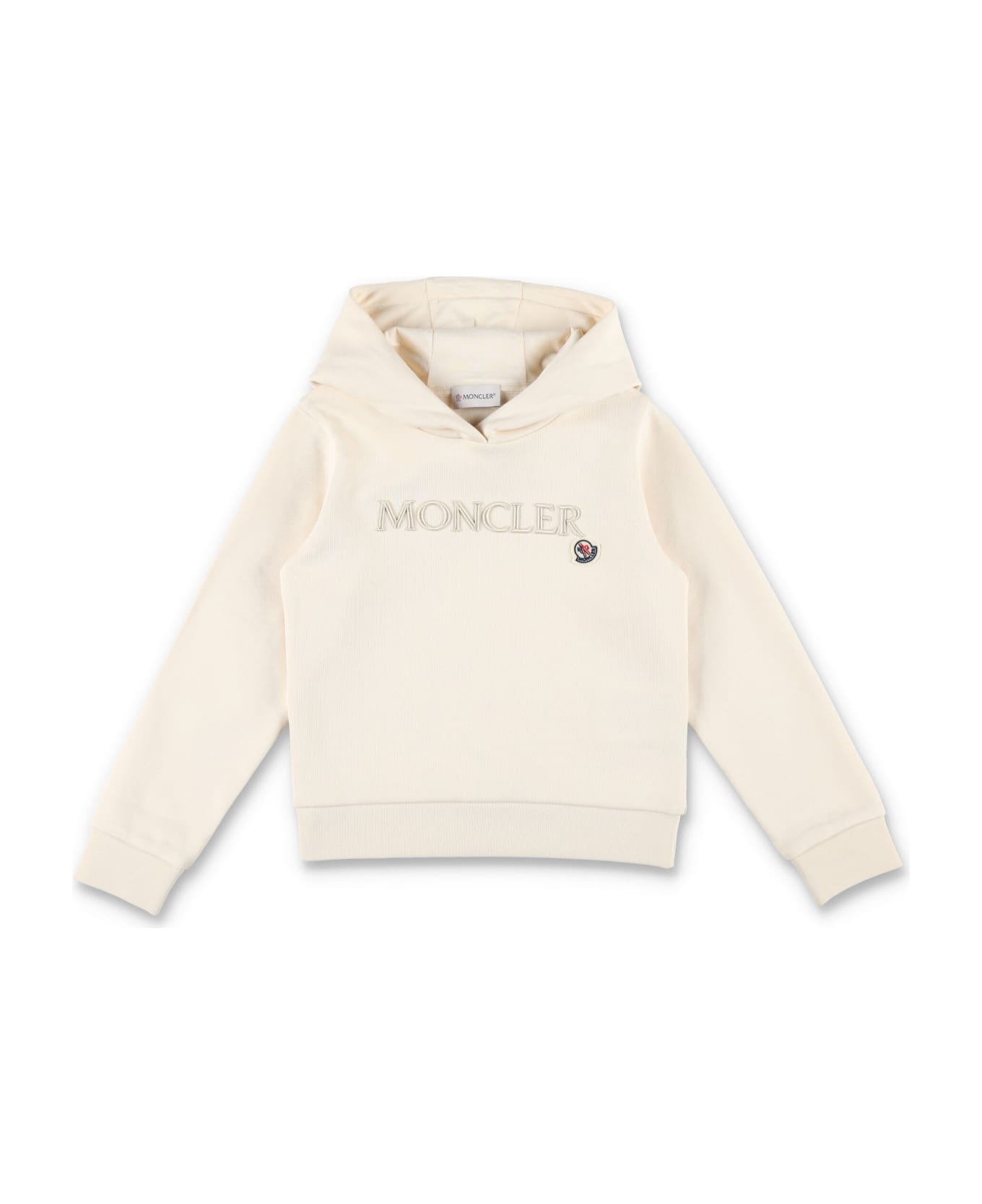 Moncler Logo Hoodie - WHITE